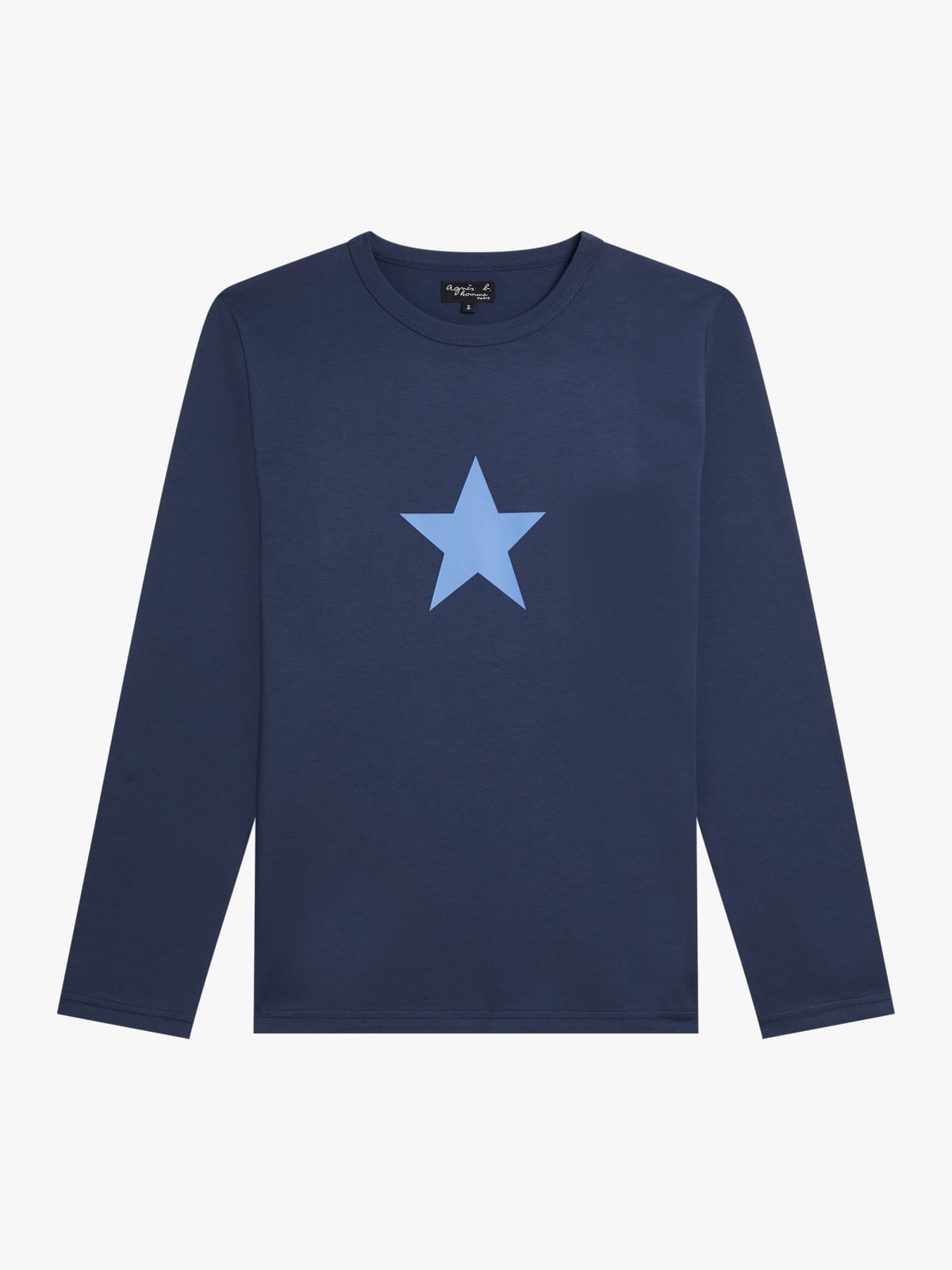 dark blue cotton New Coulos t-shirt with star