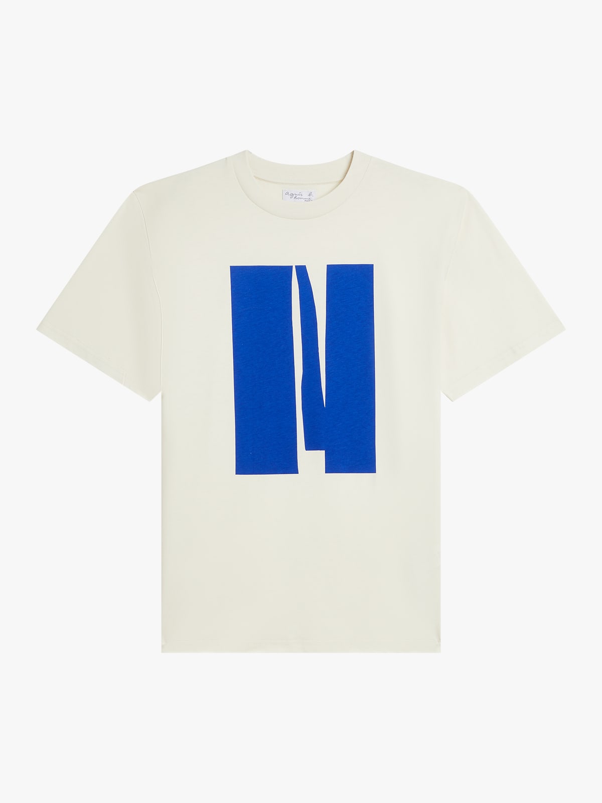 white Mark cotton jersey t-shirt artist Bertrand Loubé