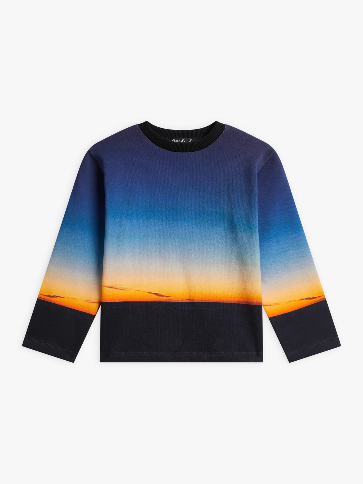 Agnès cotton fleece sweatshirt digital print 