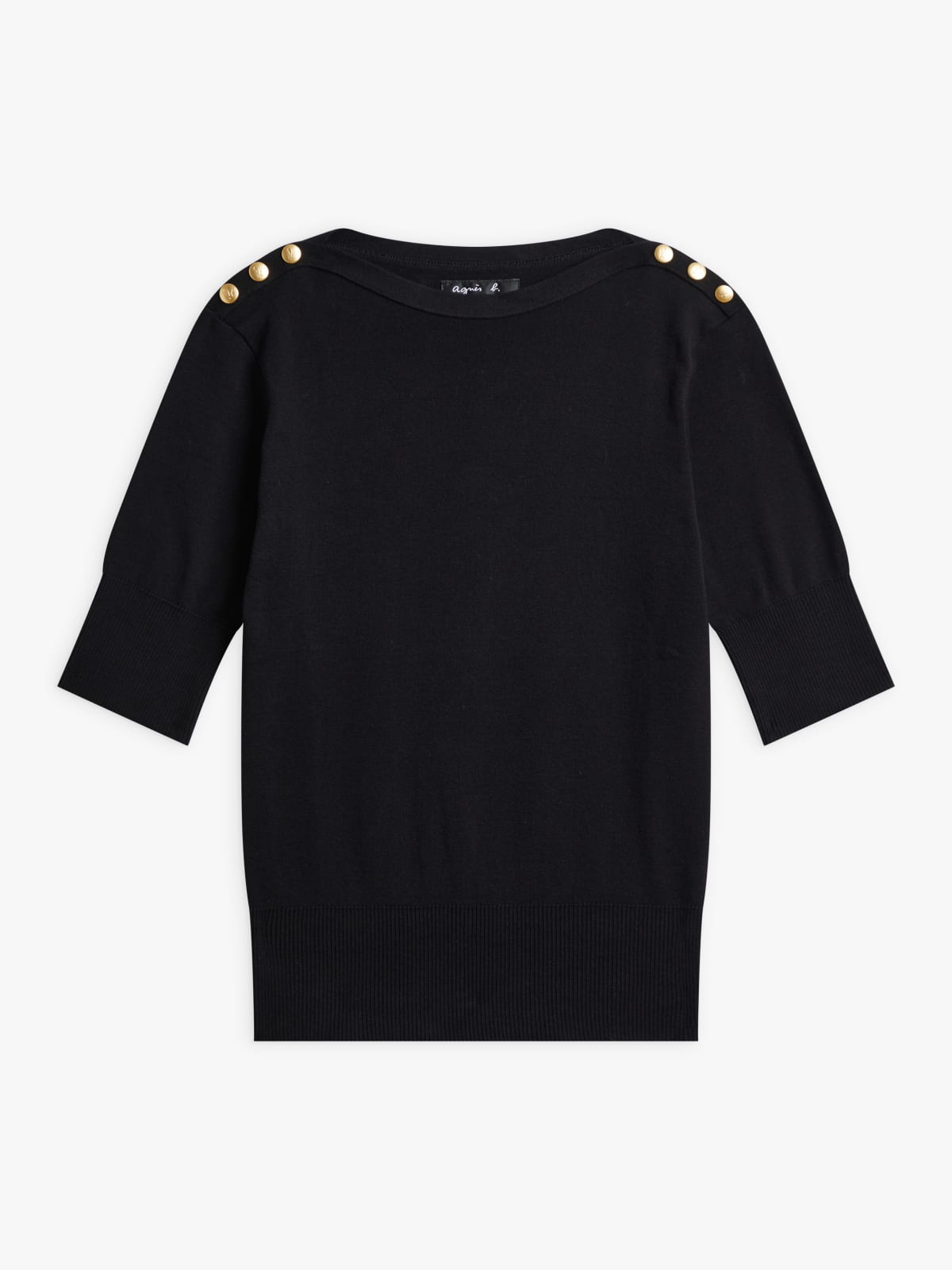 black cotton jersey Badiane jumper