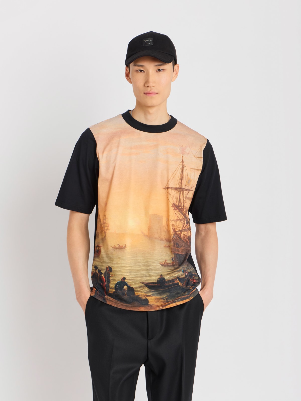 cotton t-shirt agnès b. inspired by the Louvre