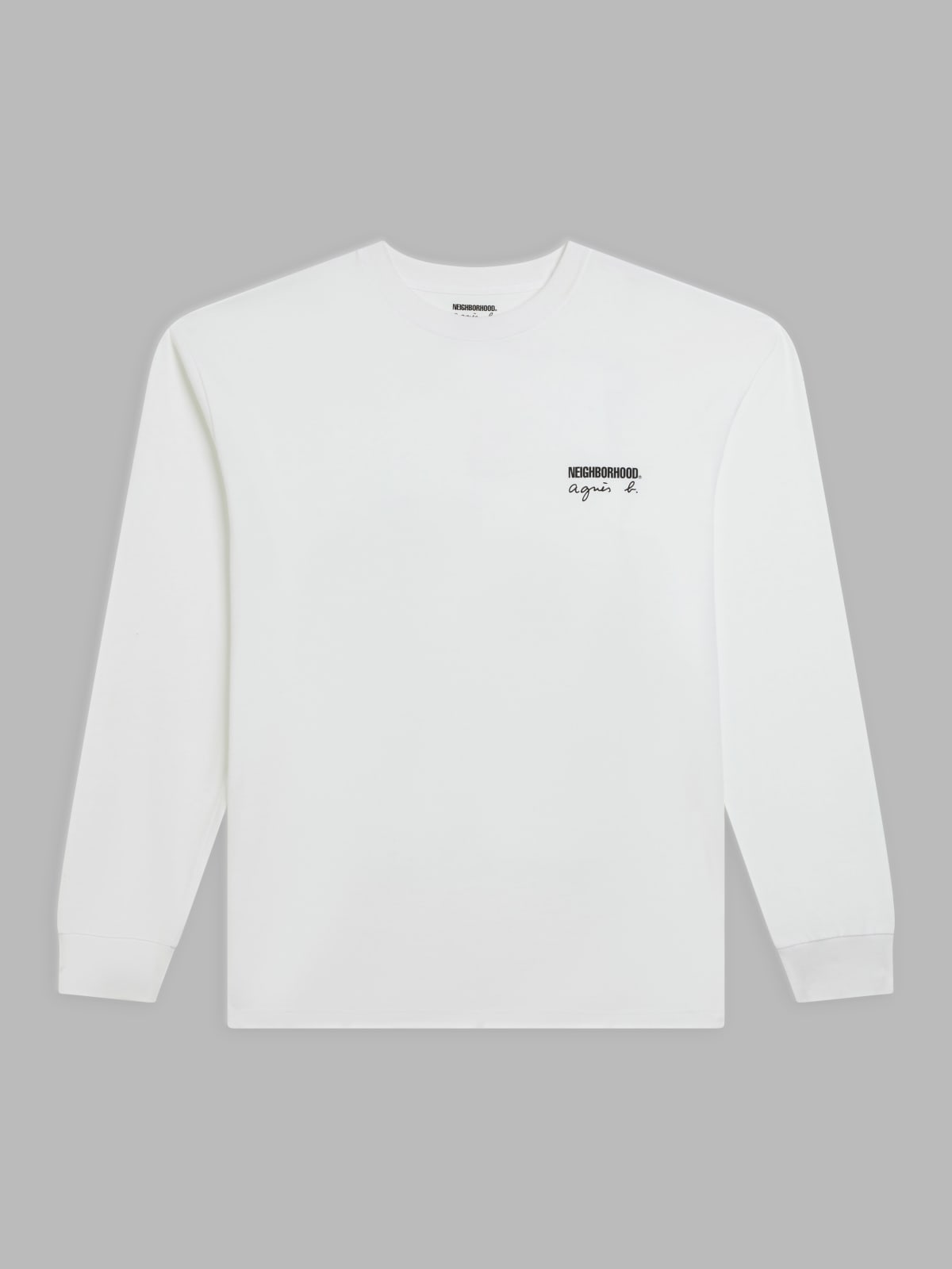 white cotton t-shirt agnès b. x Neighborhood