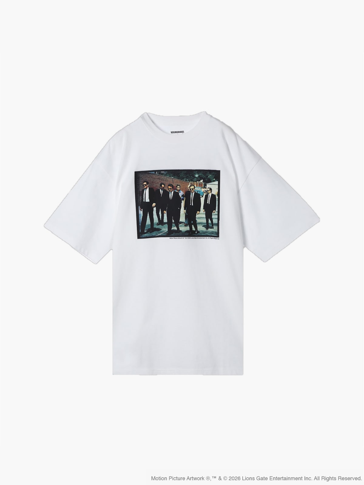 white cotton screen-printed Neighborhood t-shirt