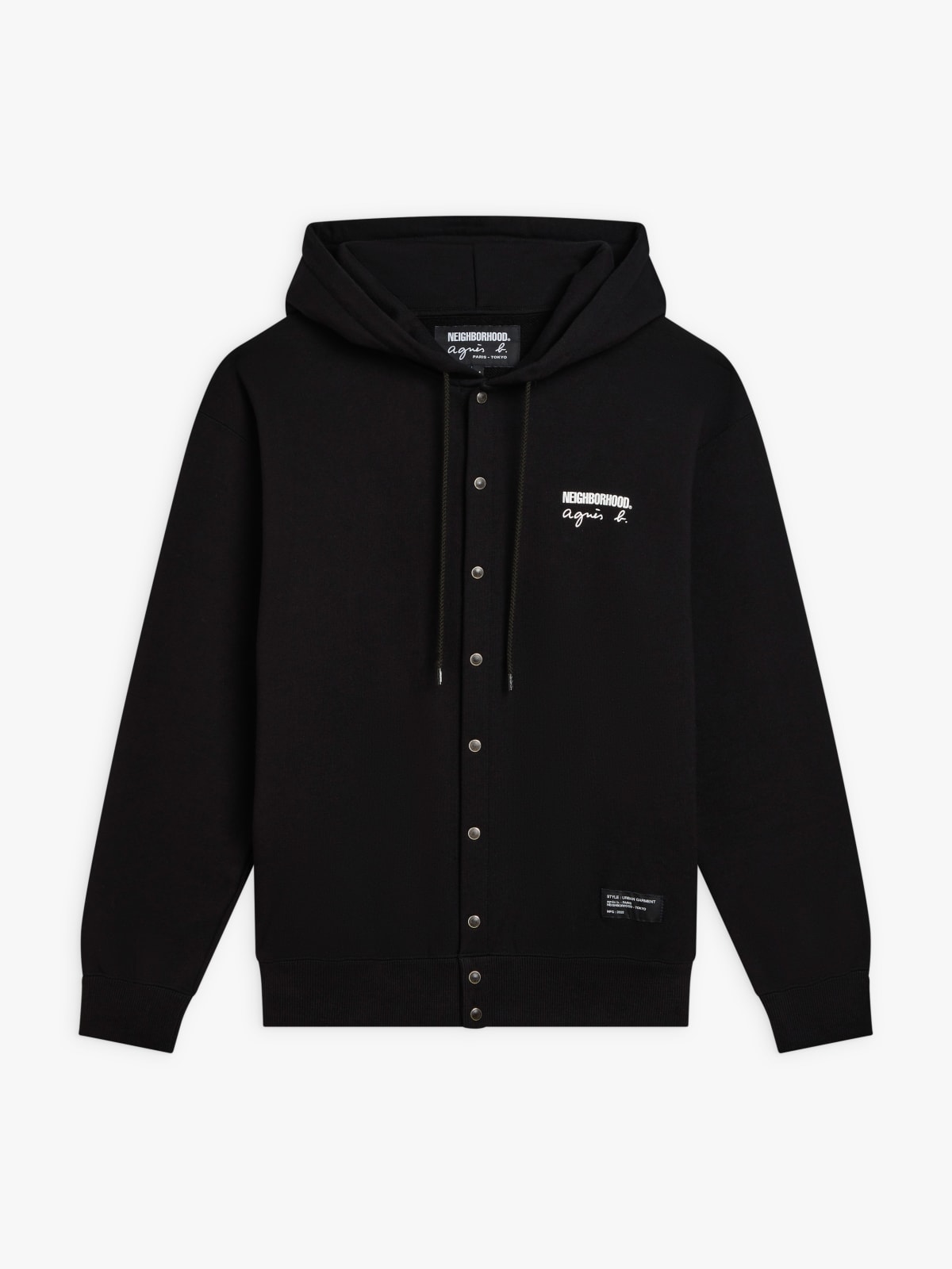 black cotton hooded agnès b. x Neighborhood