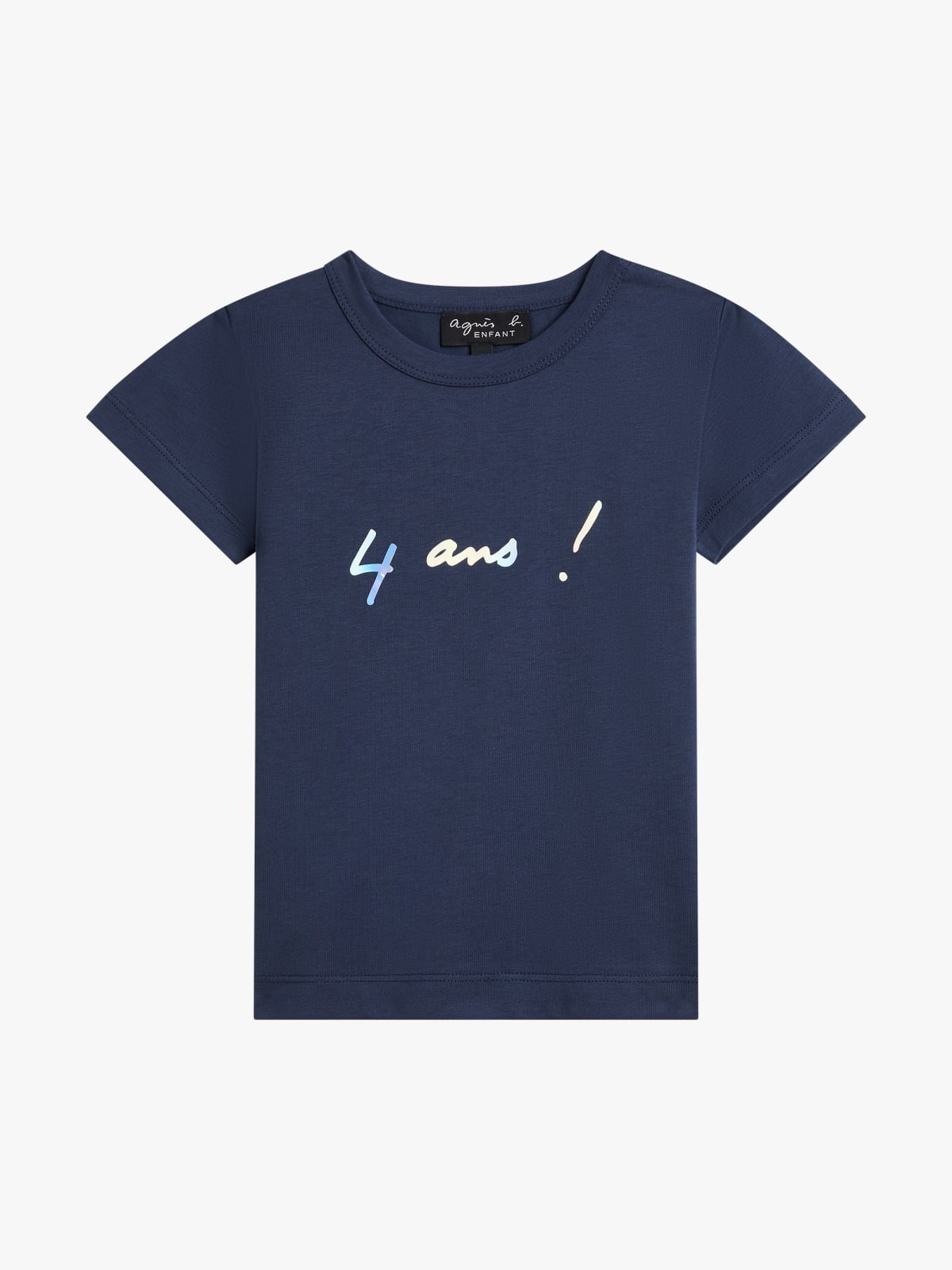 navy blue cotton jersey Anniversaire (Birthday) t-shirt