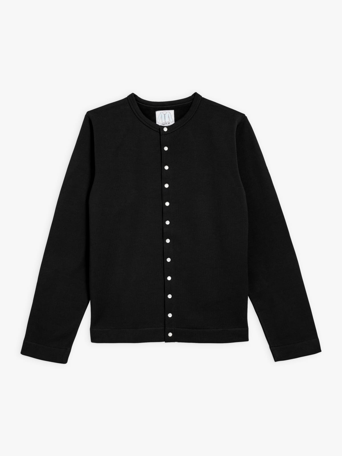 black Nacre snap cardigan