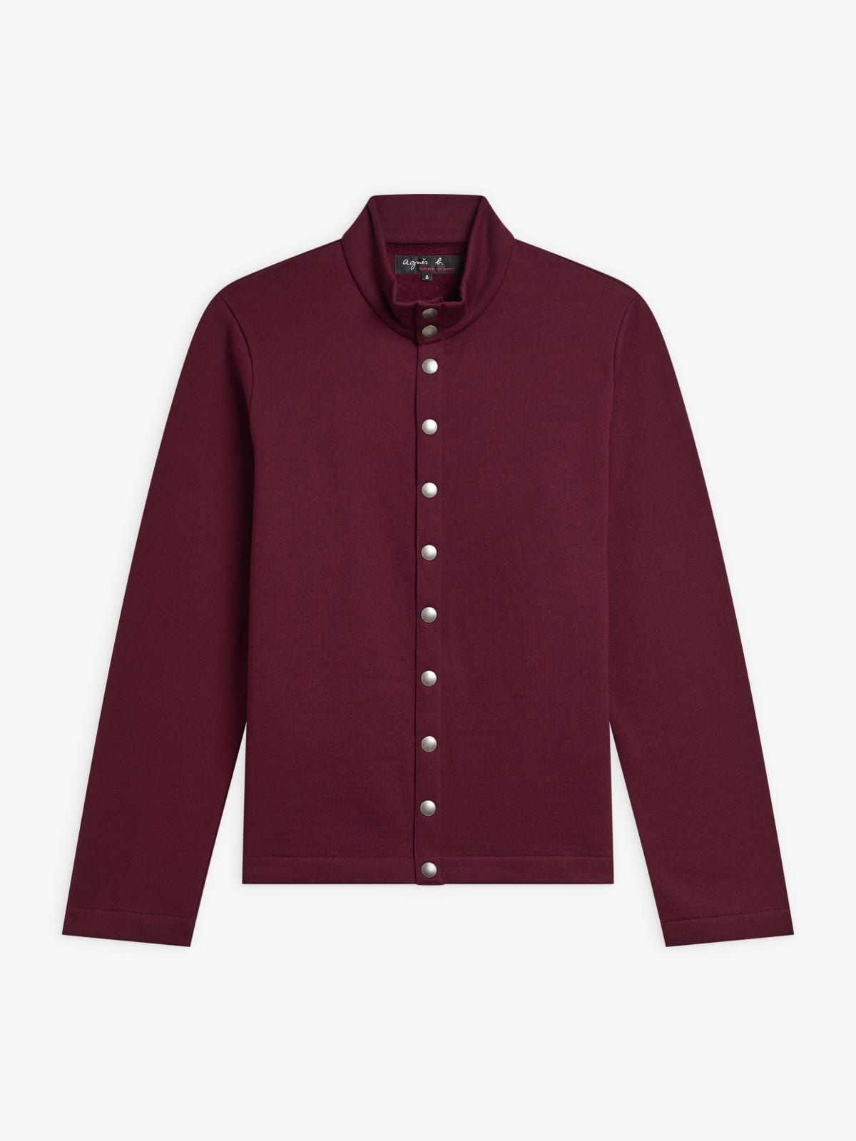 burgundy cotton New Yvan cardigan