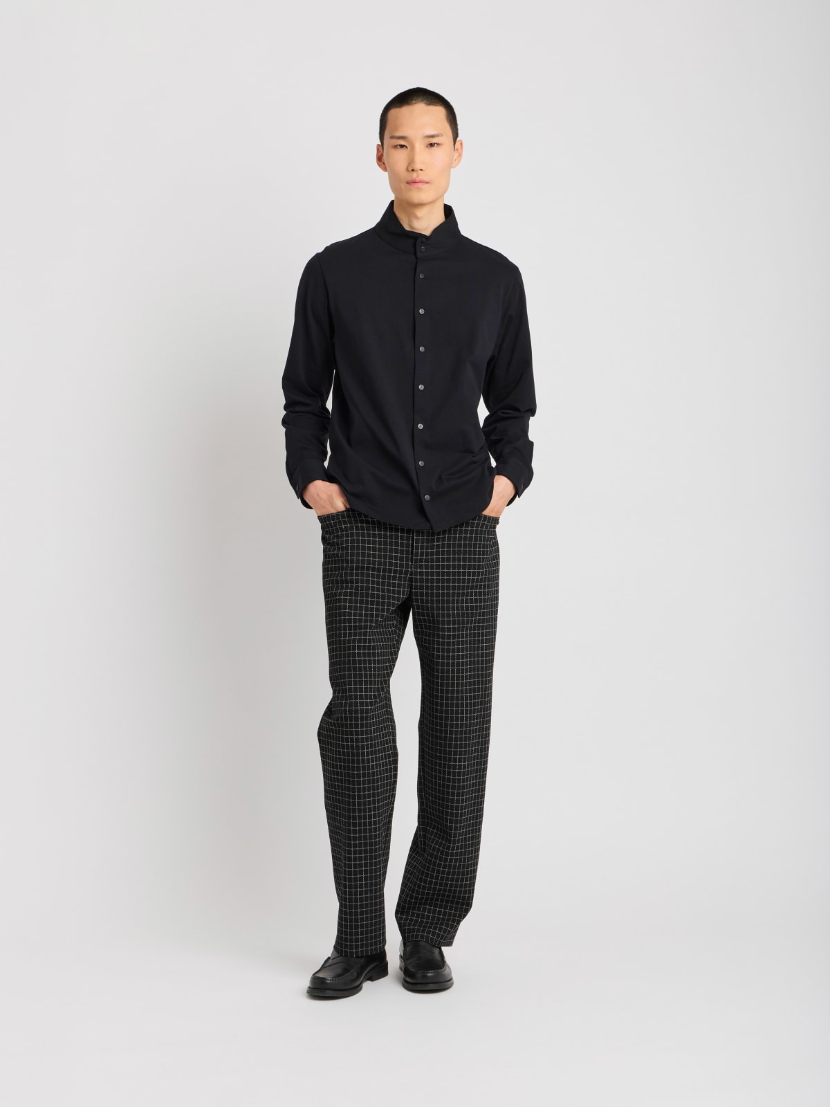 black cotton jersey Romeo shirt