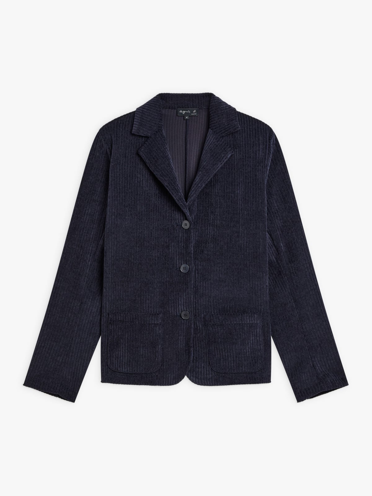 blue jersey corduroy New College jacket