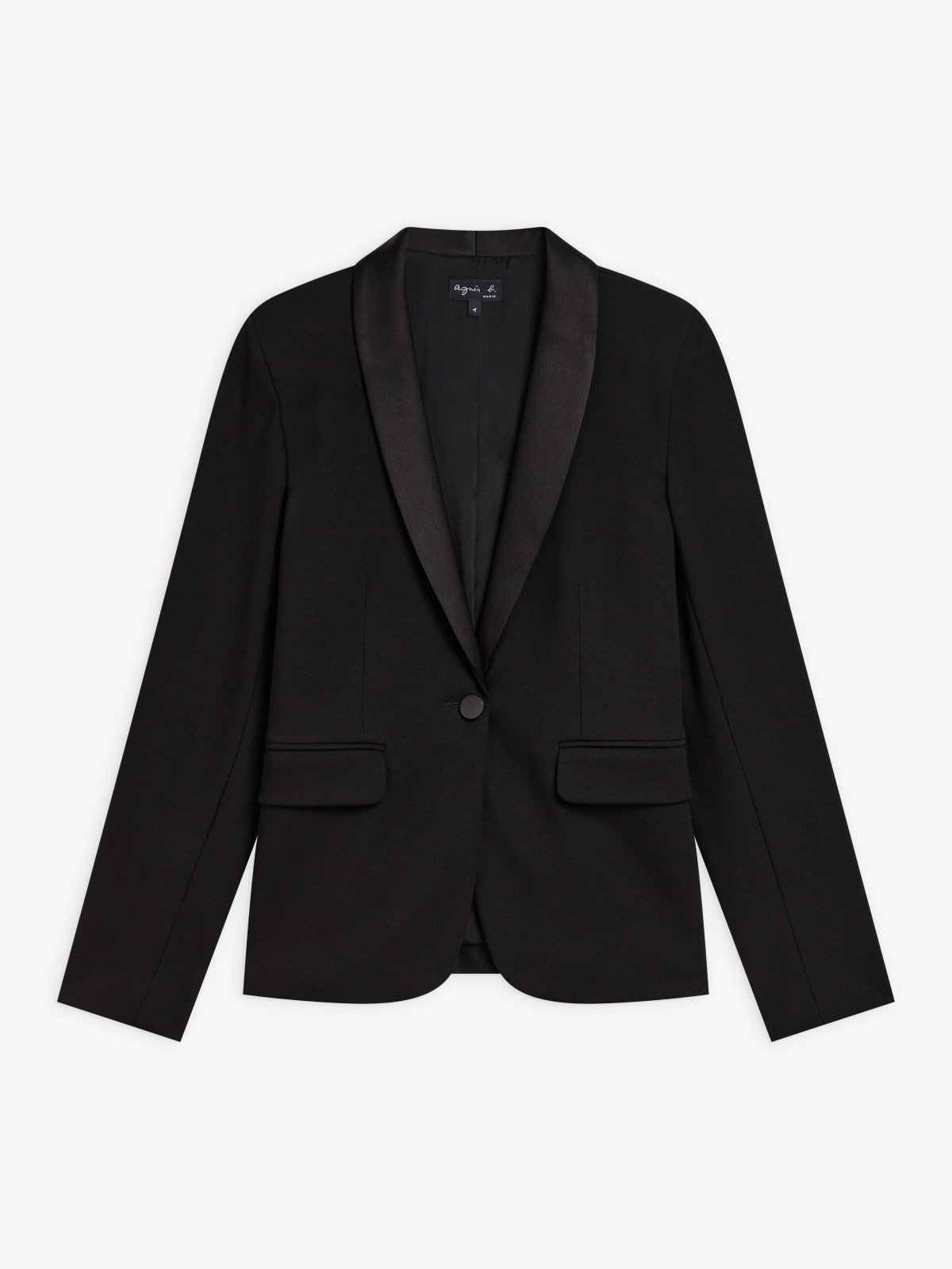 black viscose Smoking jacket