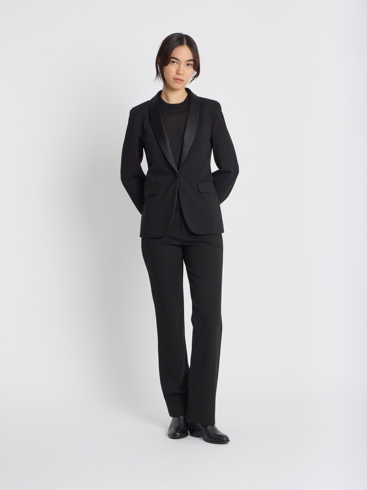 black viscose Smoking jacket