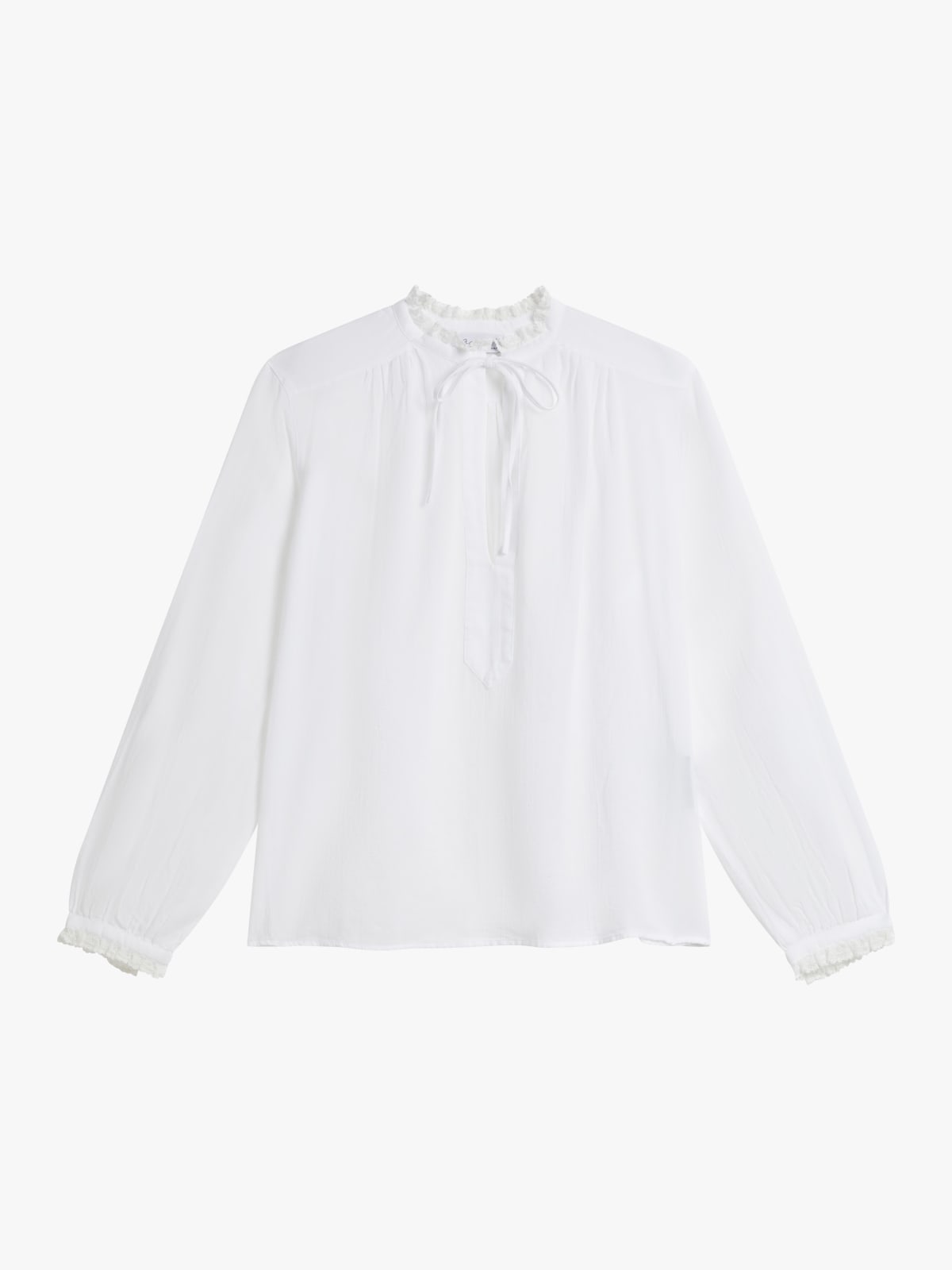 white Tiziano cheesecloth shirt