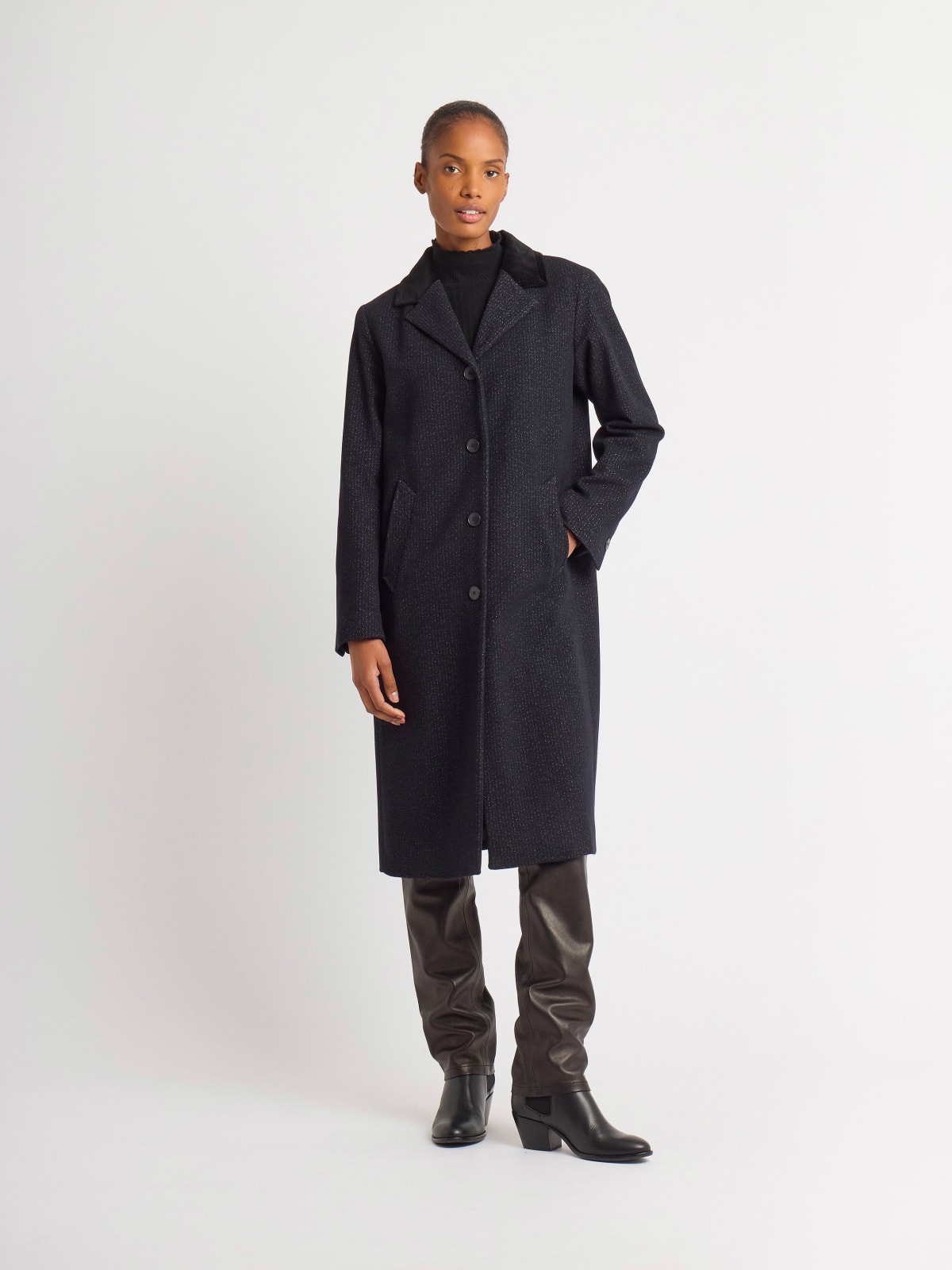 blue wool Northwest coat
