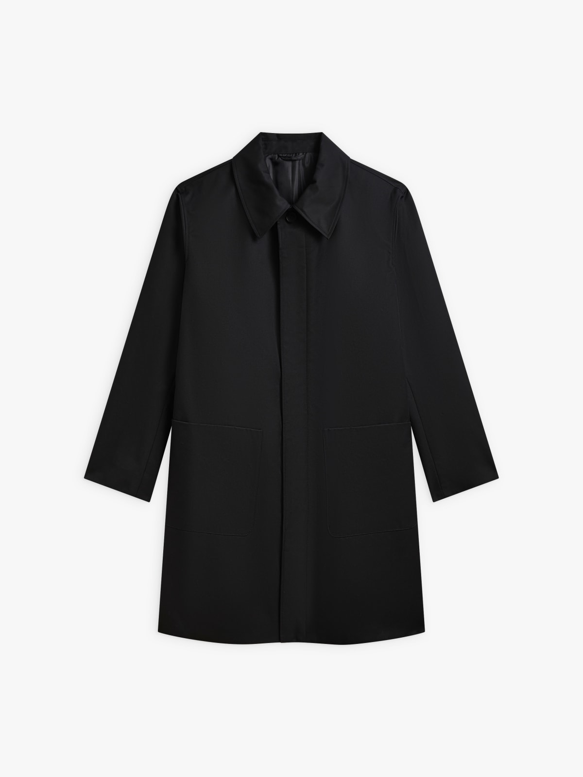 black cotton coat