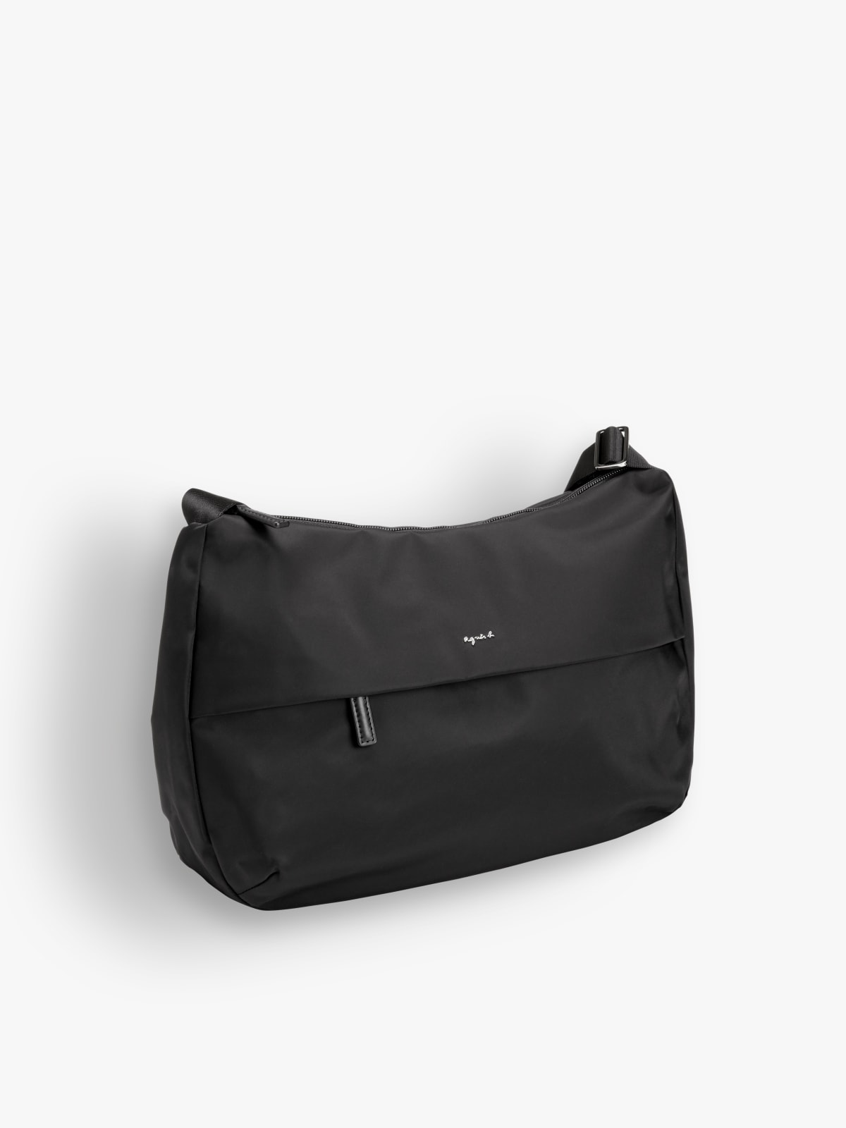 black nylon shoulder bag