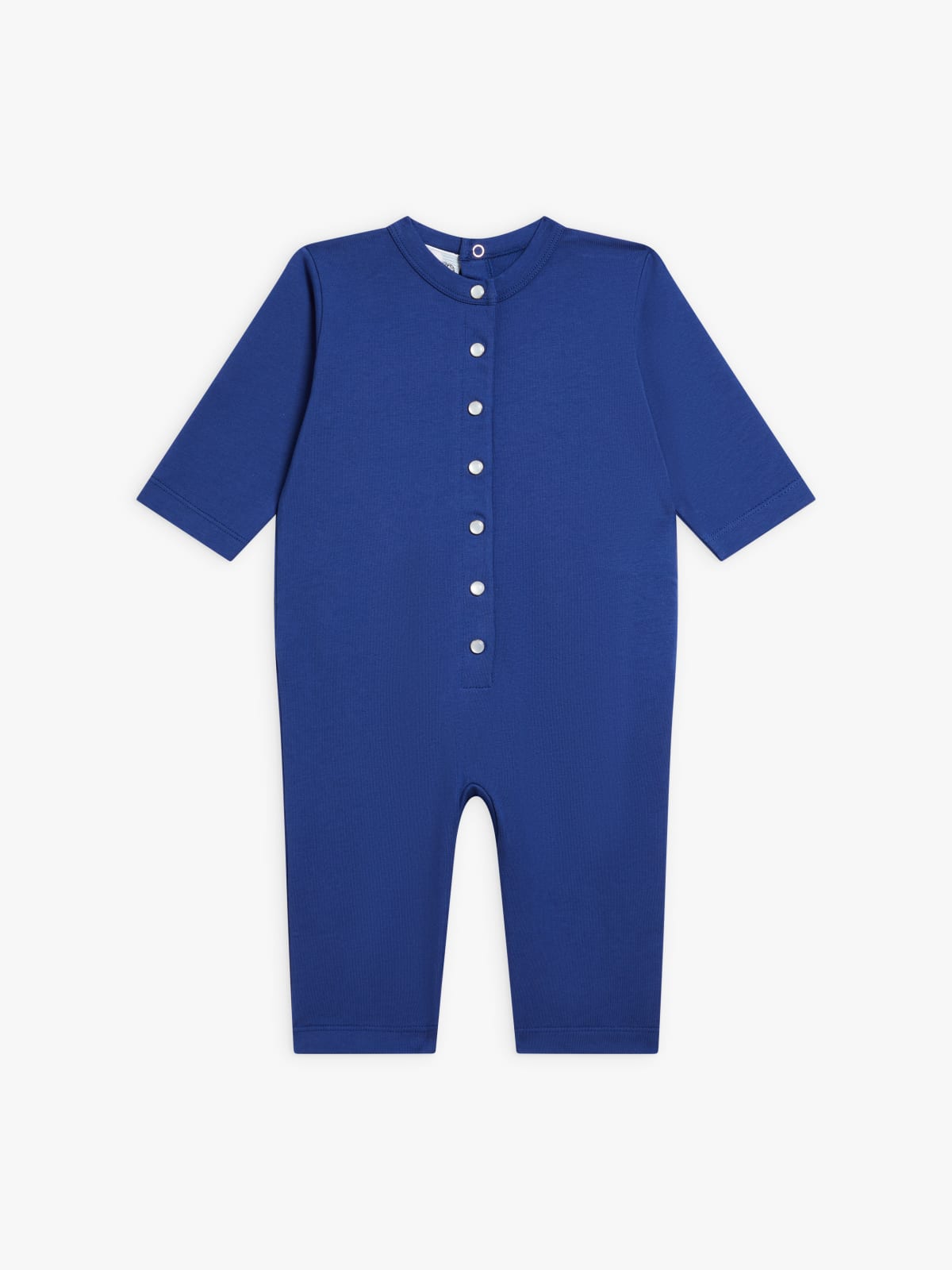 blue Milo cotton sleepsuit