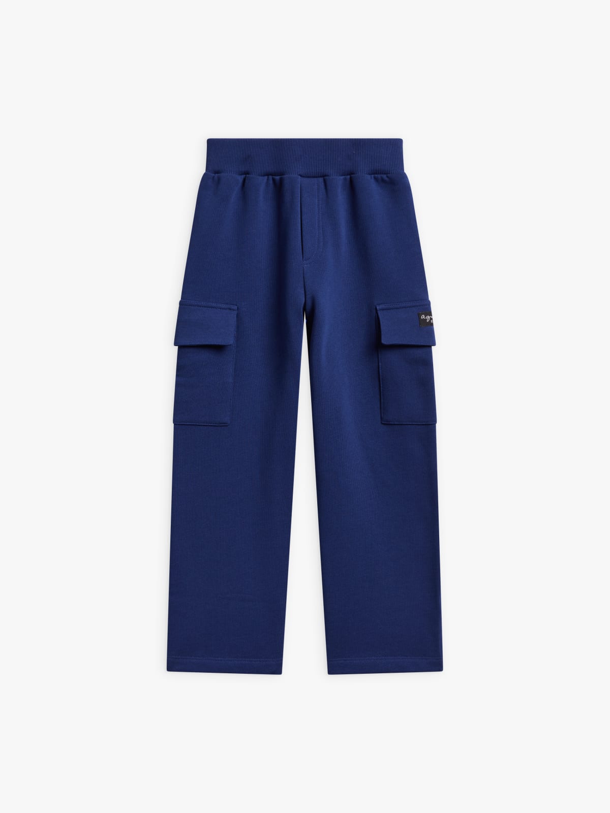 navy blue cotton fleece Treillis trousers