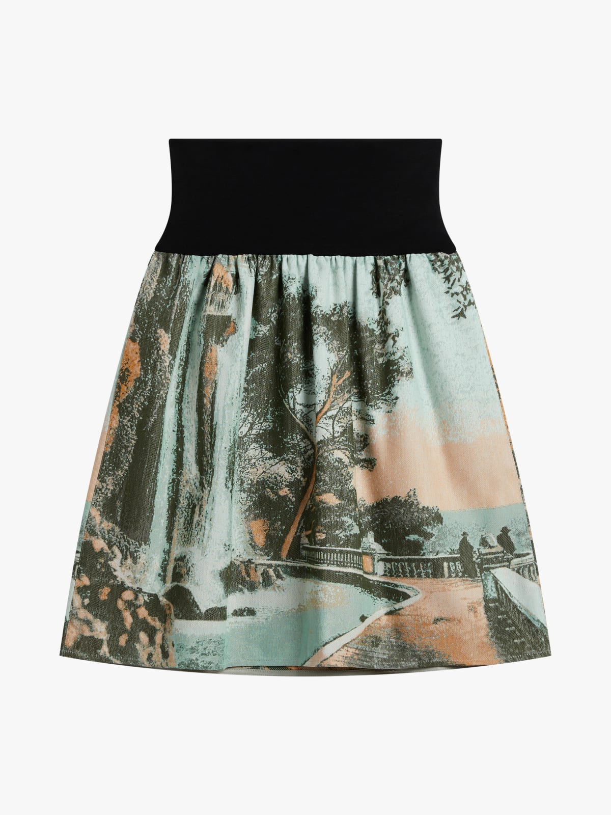 green Celena skirt in cotton