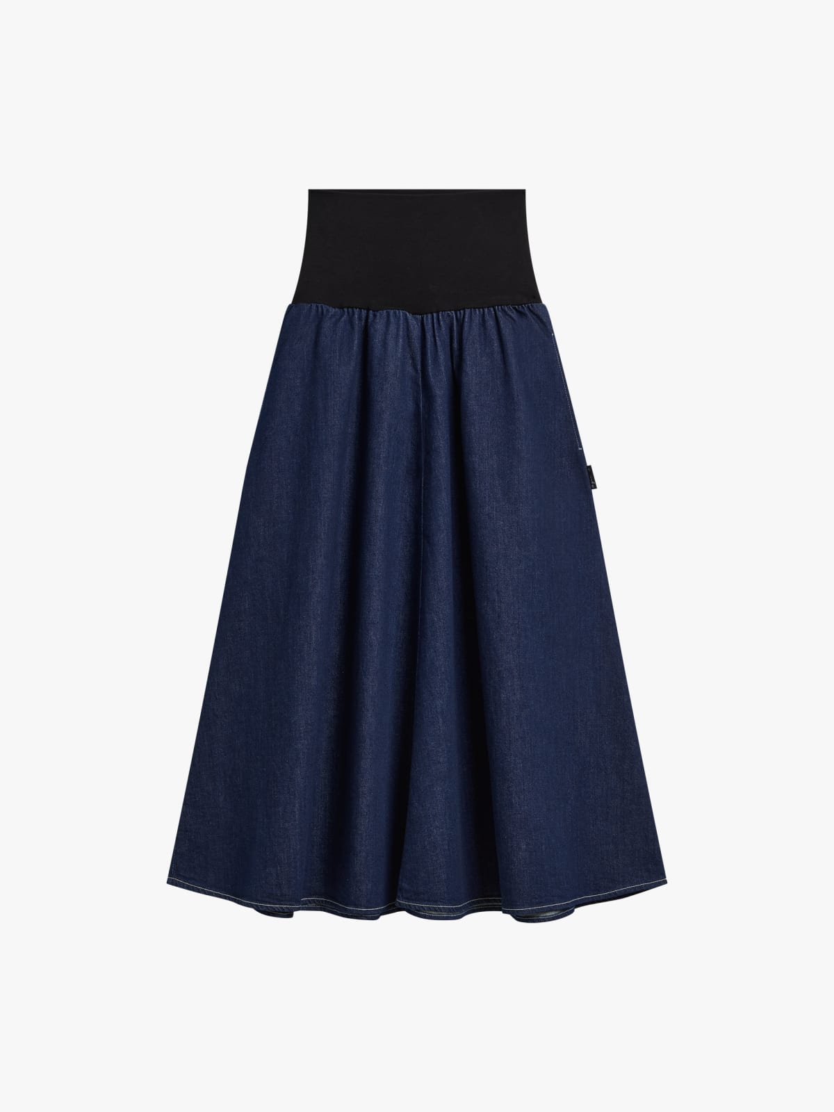 blue denim skirt