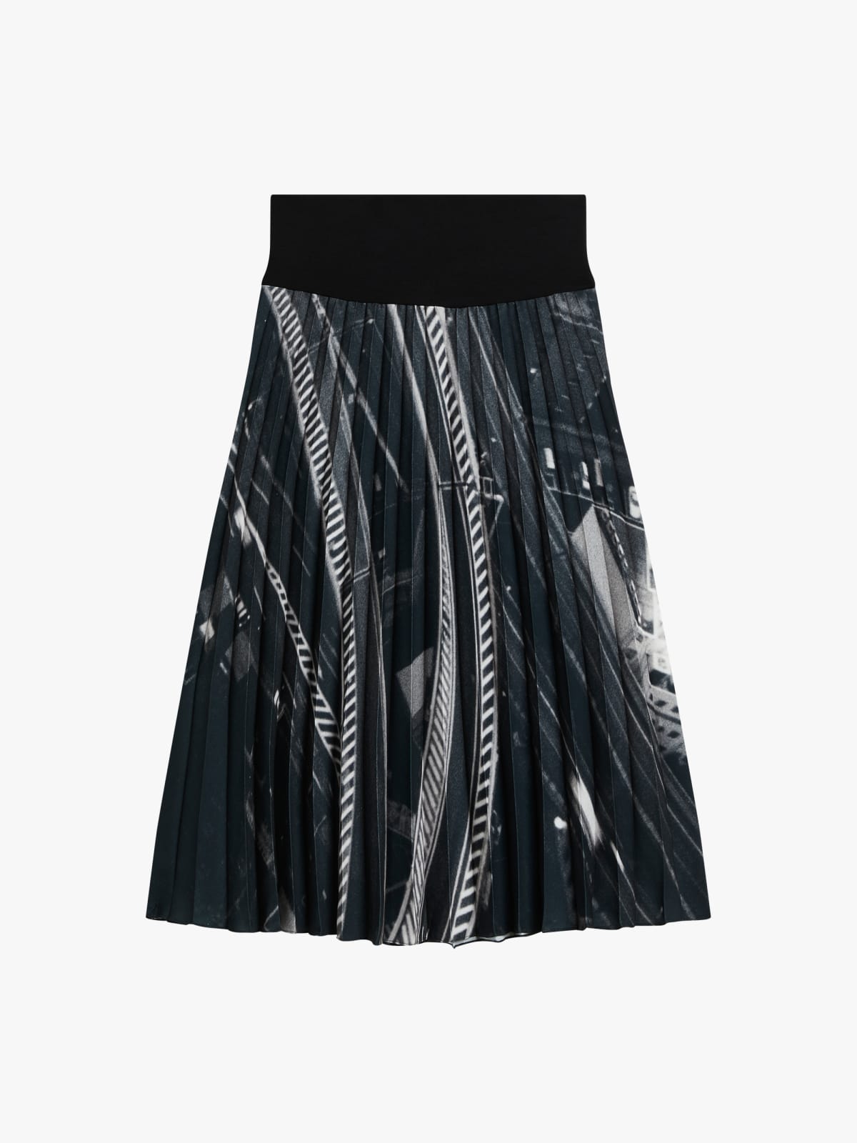 Bacoli polyester skirt printed with digital photo by agnès b.