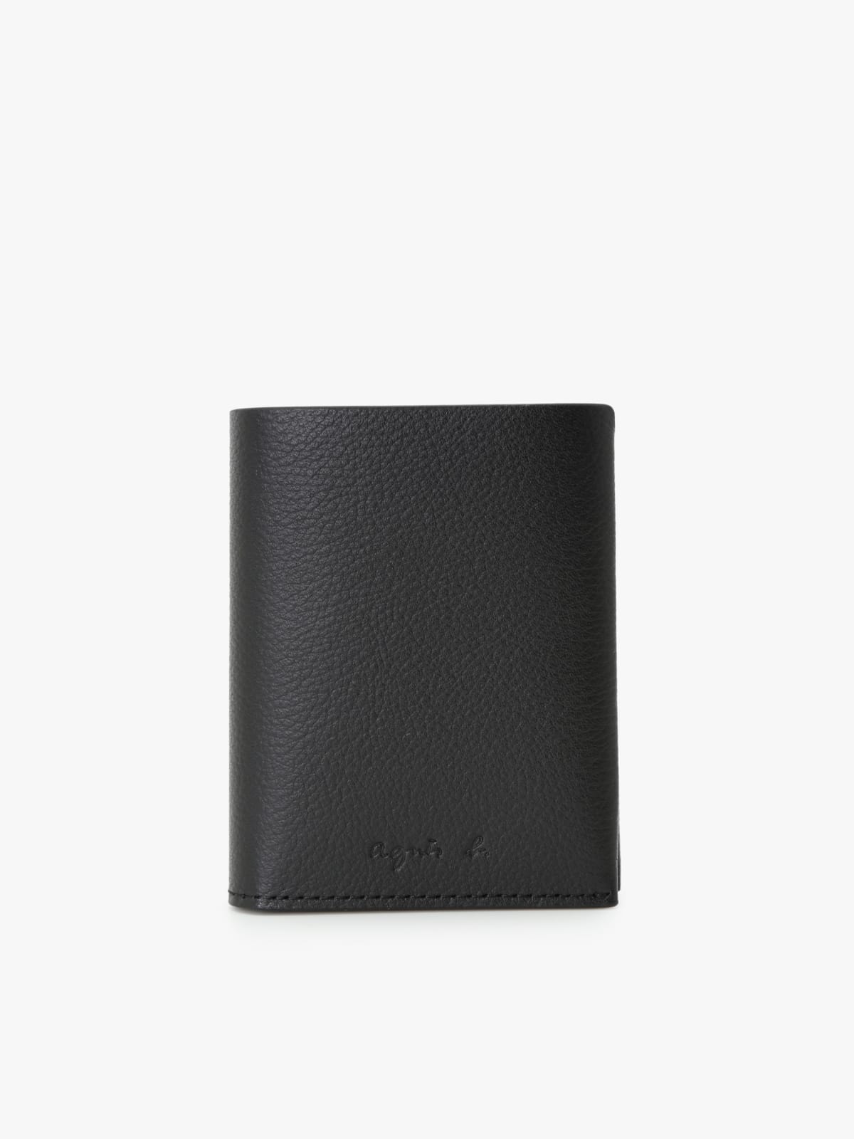 black two-tone leather wallet 