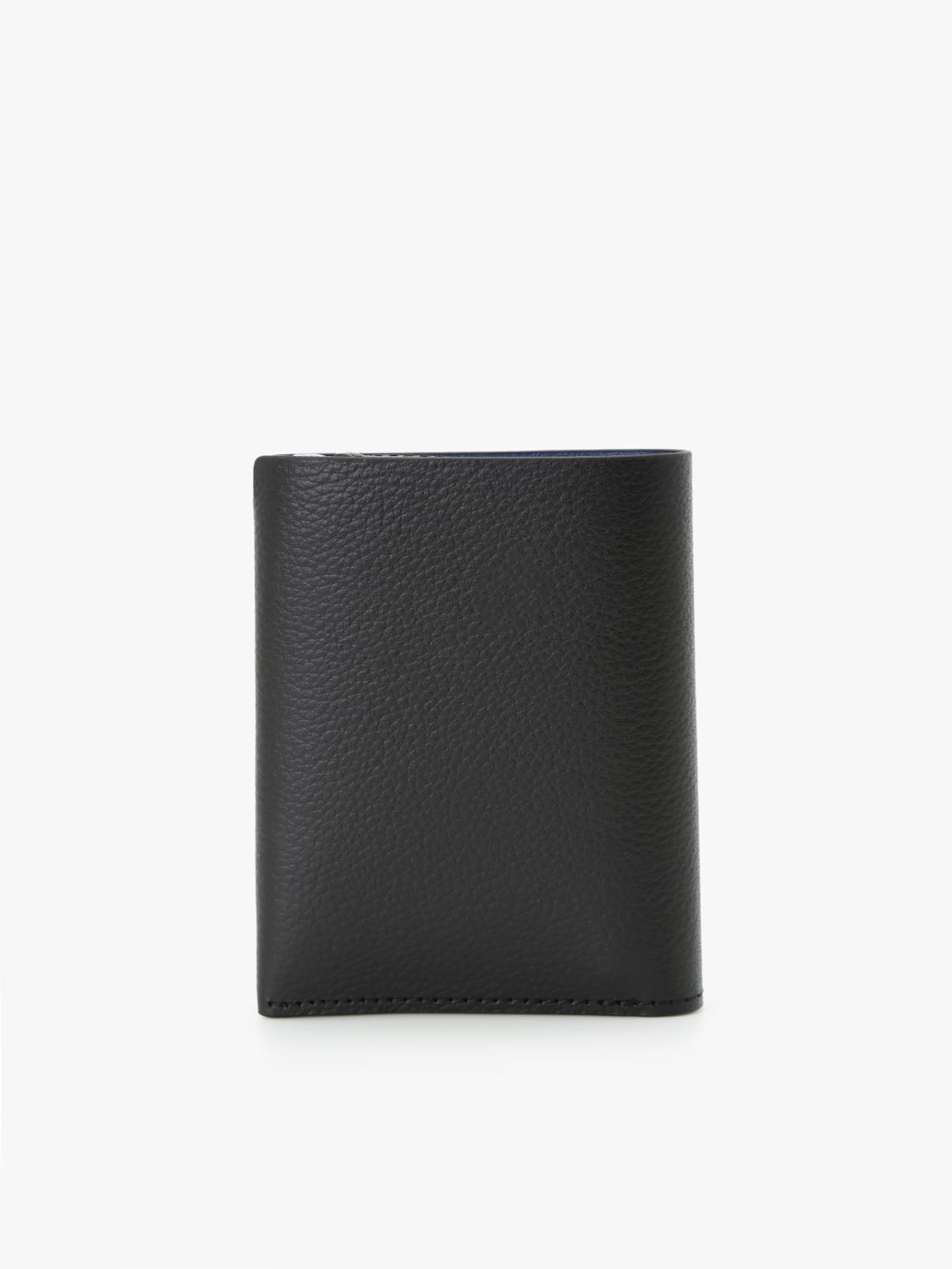 black two-tone leather wallet 
