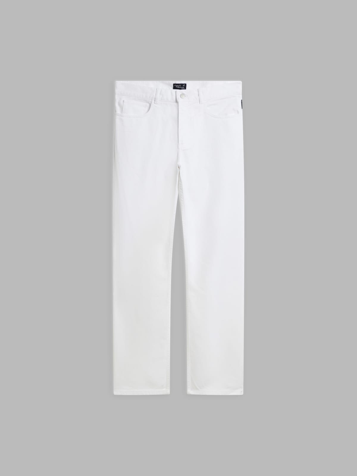 white Chris cotton gabardine jeans