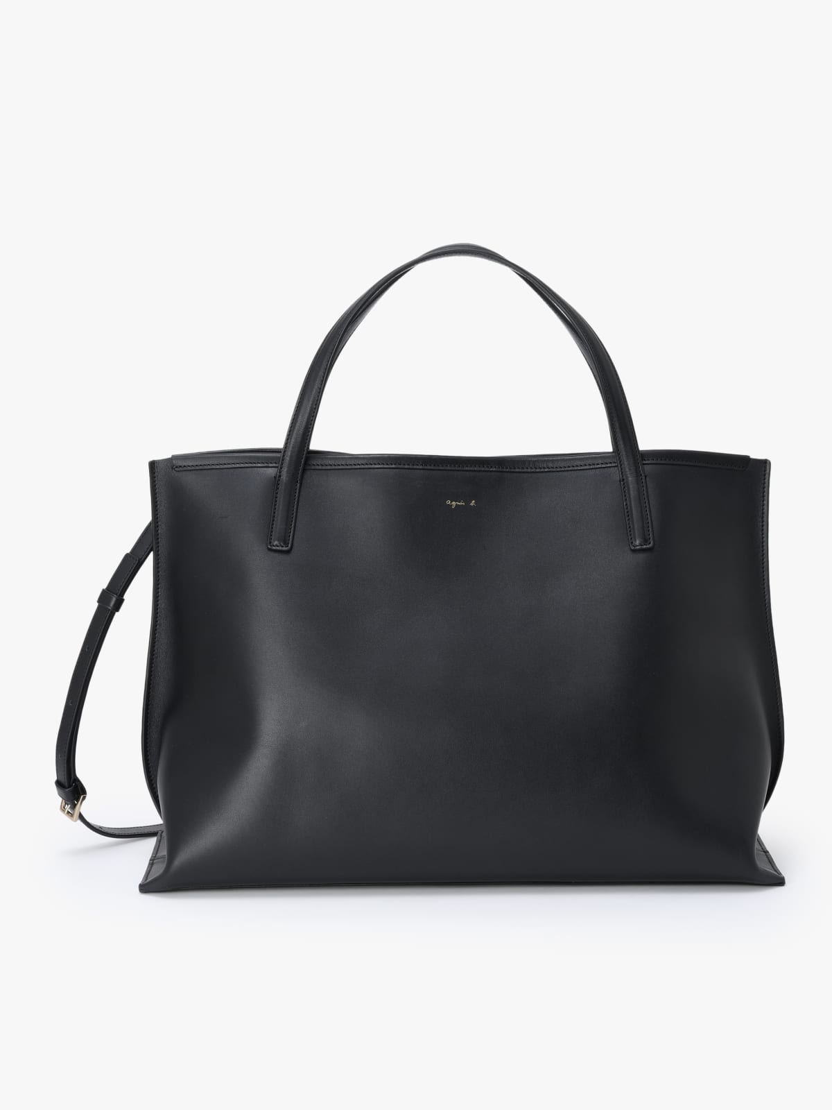 black cow leather bag