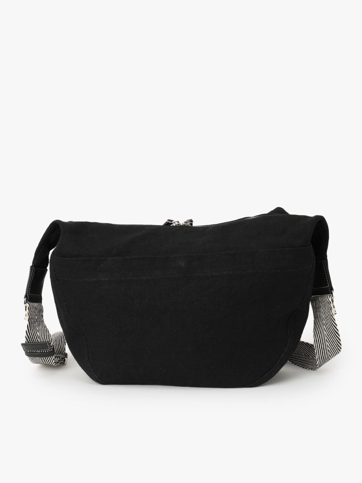 black linen Hobo bag