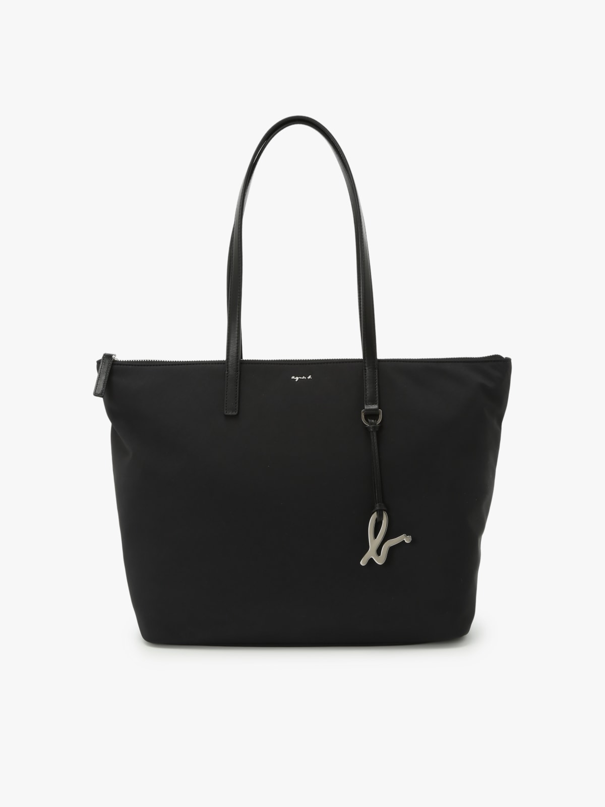 black nylon bag