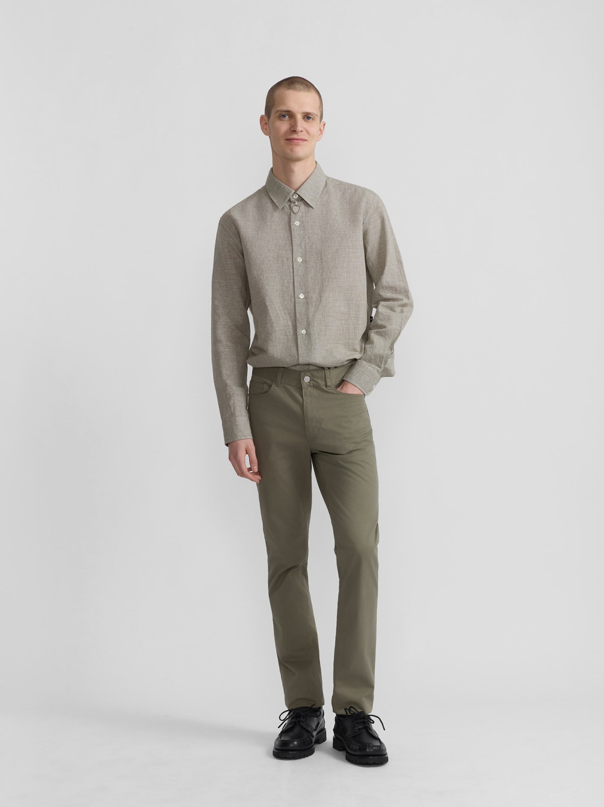 grey Iggy slim-fit cotton gabardine jeans