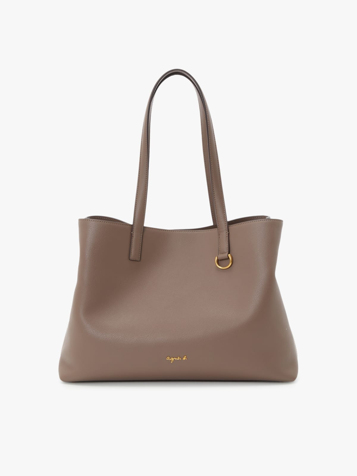 brown leather tote bag