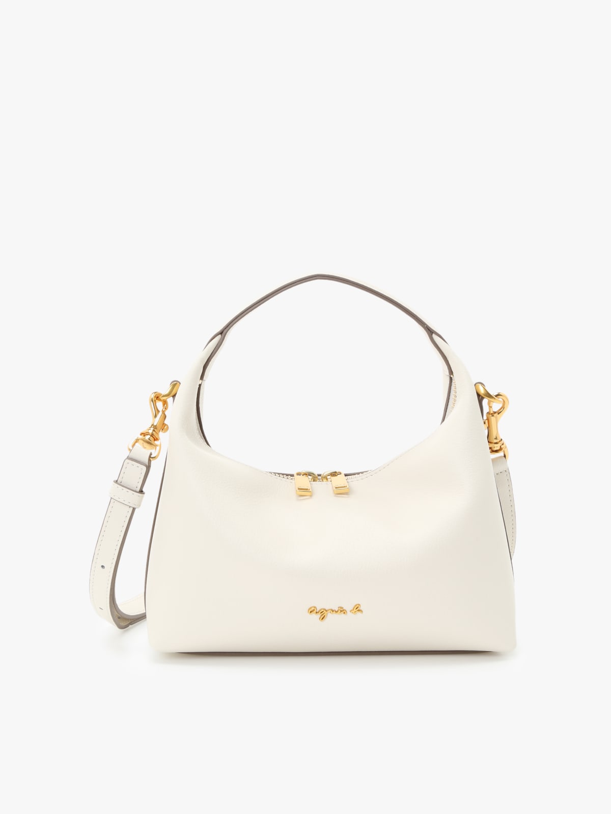 white leather shoulder bag