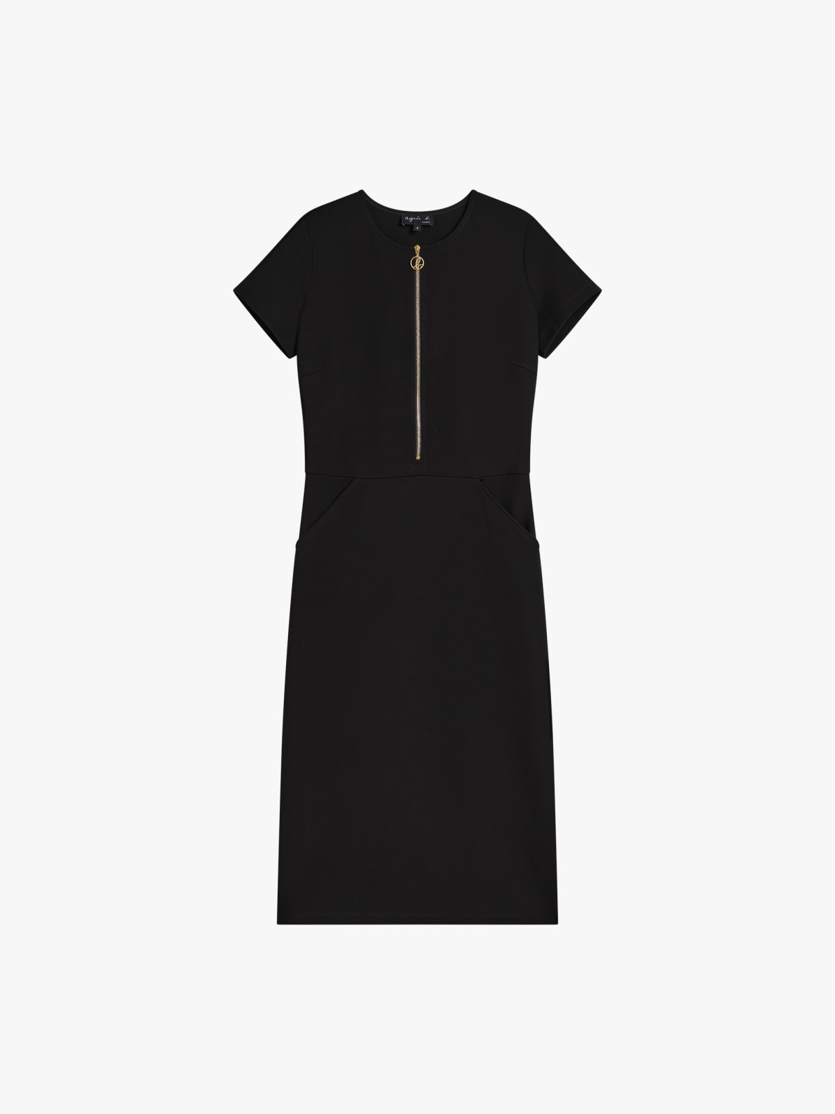 black Ville viscose jersey sheath dress
