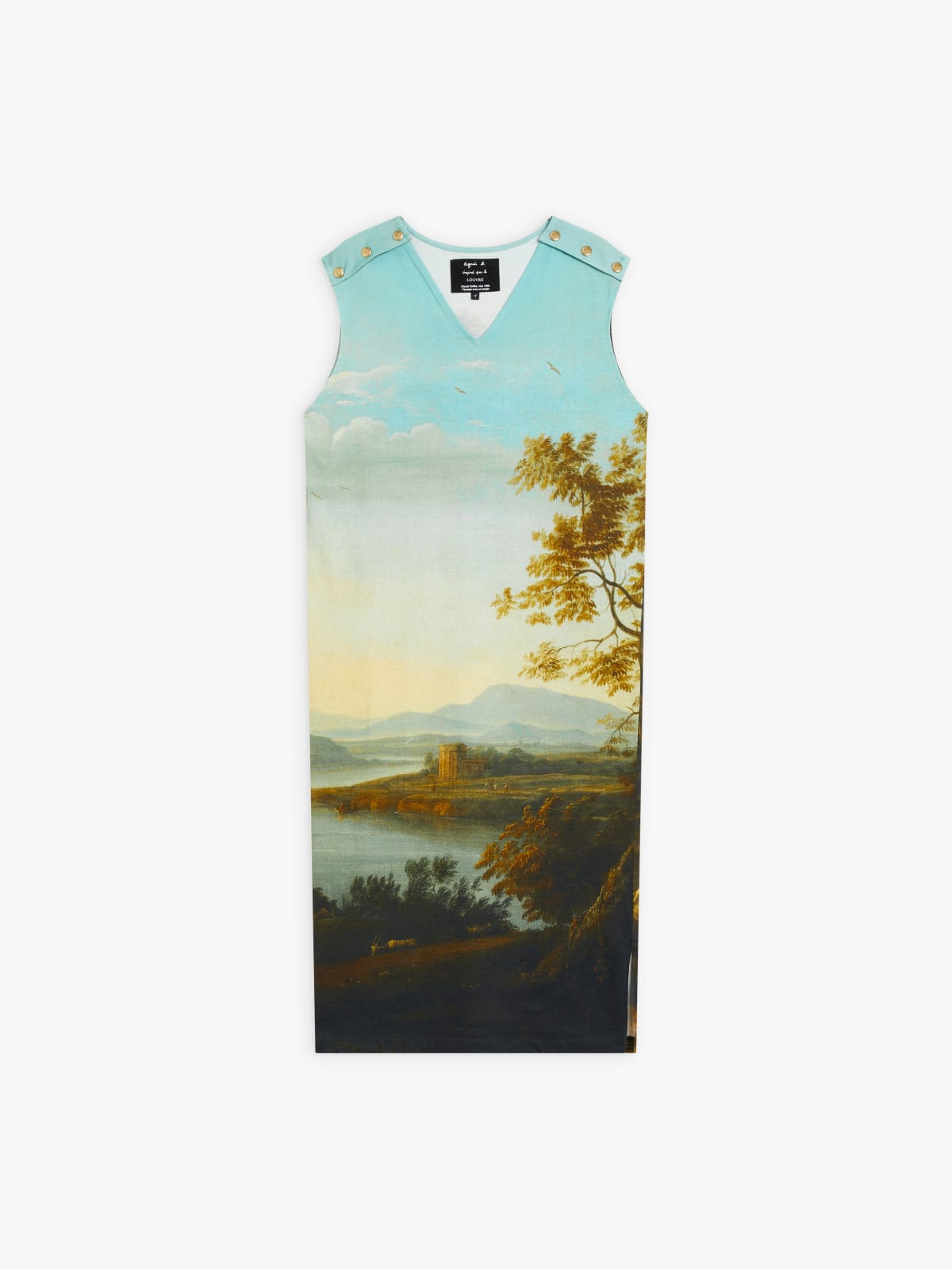 cotton dress agnès b. inspired by the Louvre