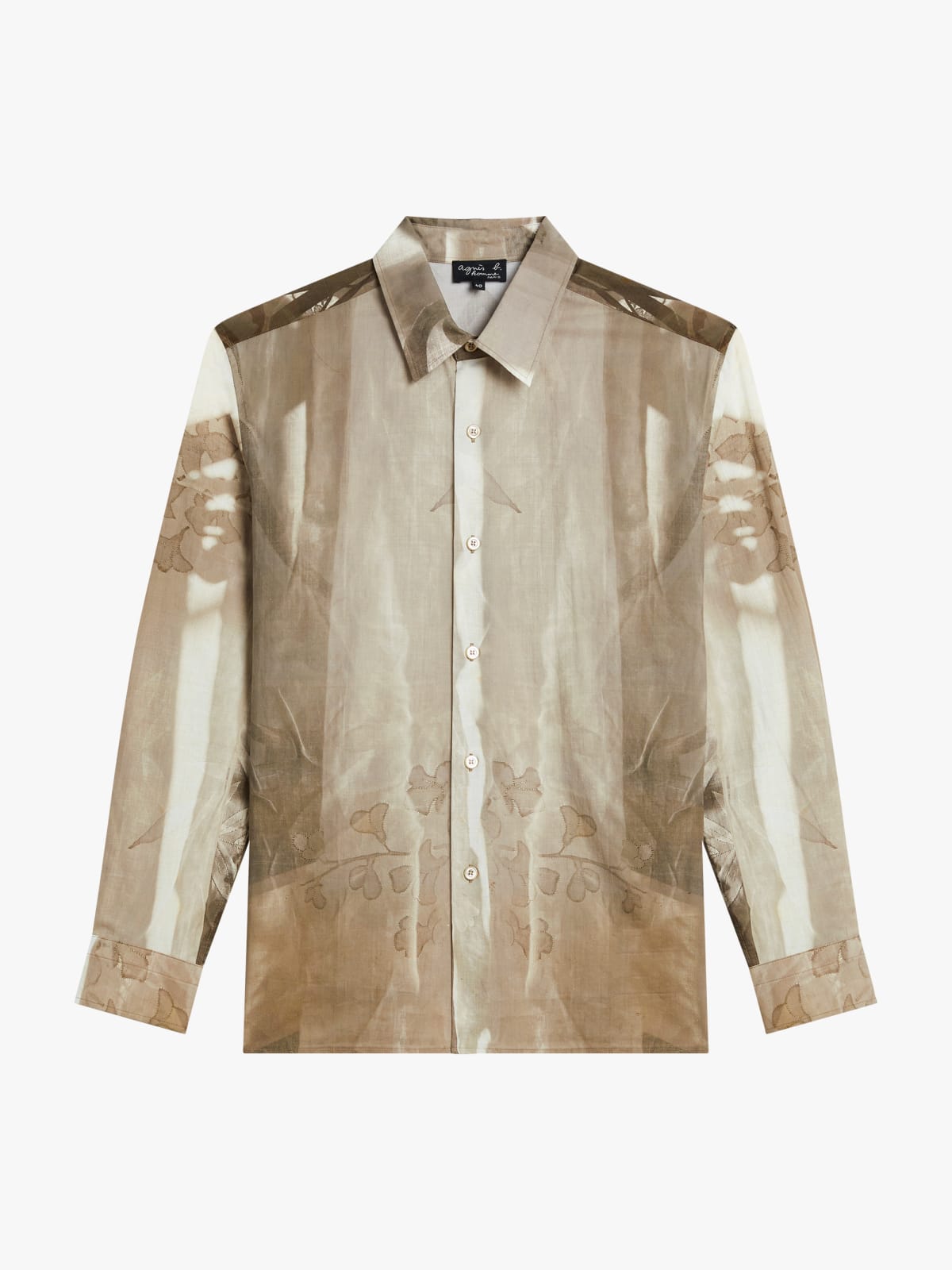 Thomas cotton shirt printed with a digital photo by agnès b.