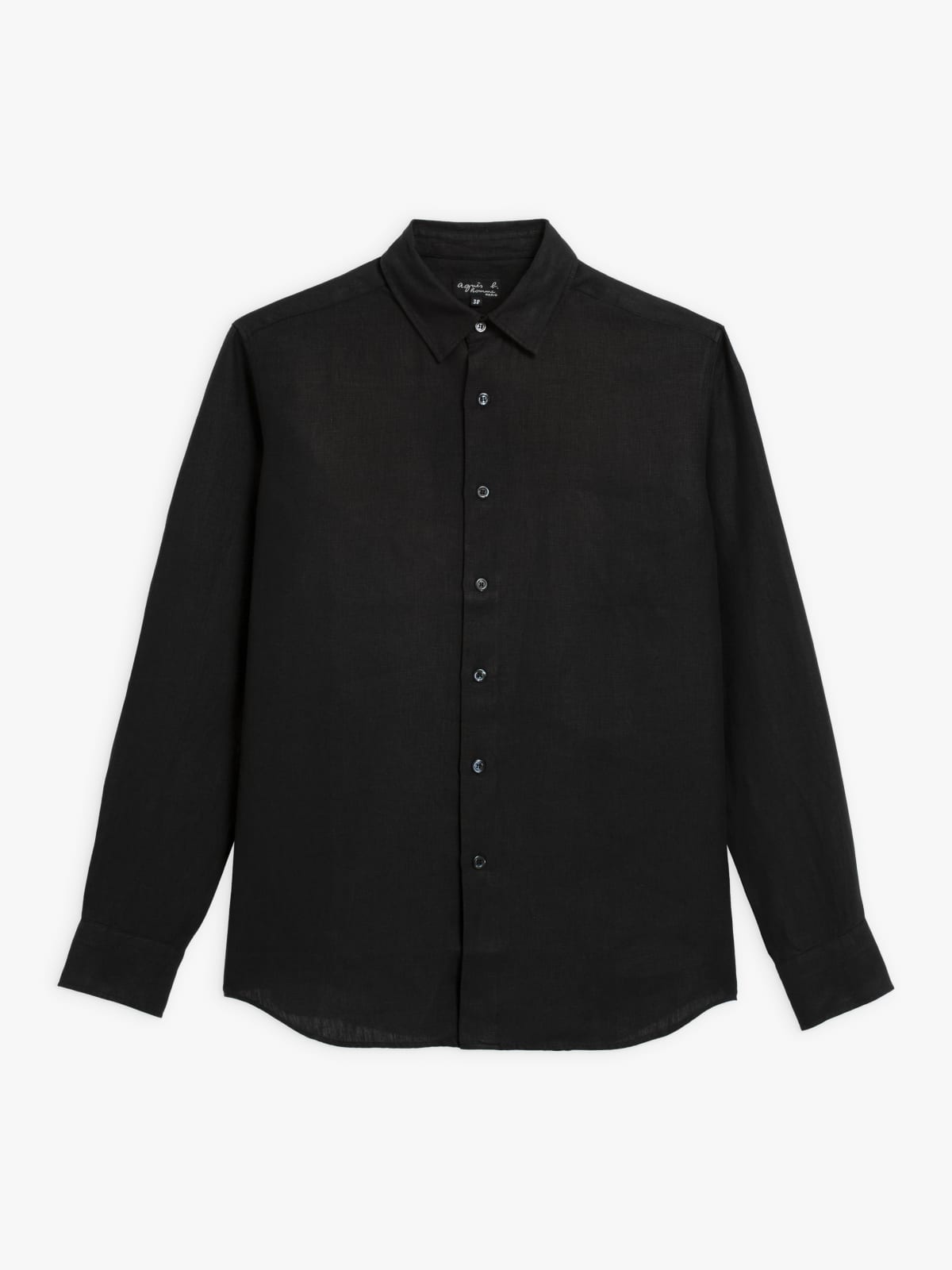 black André linen shirt