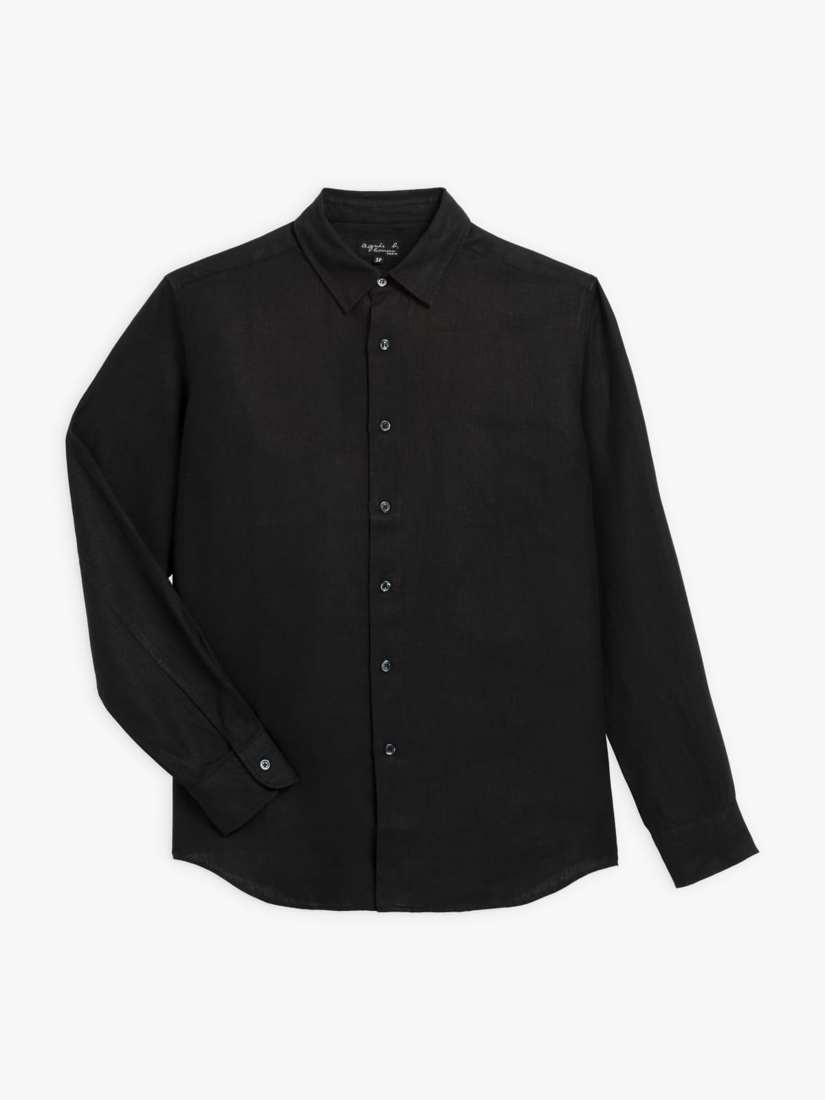 black André linen shirt