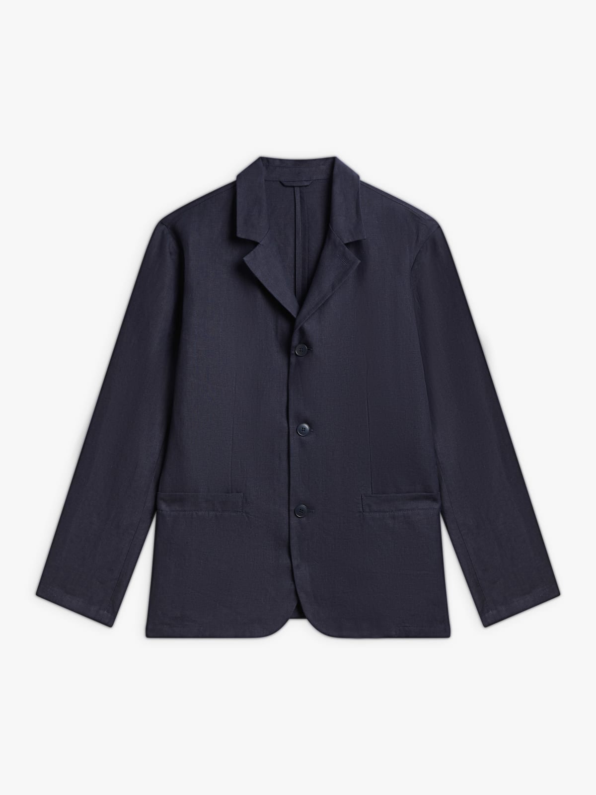 blue linen jacket