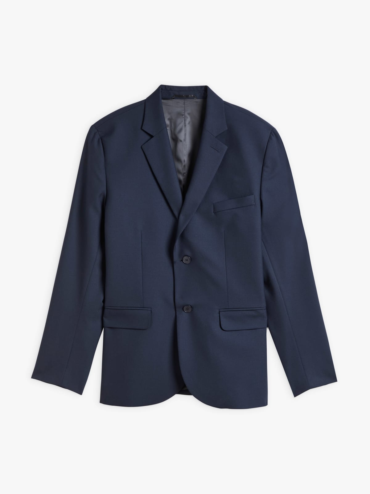 blue worsted wool Domi jacket