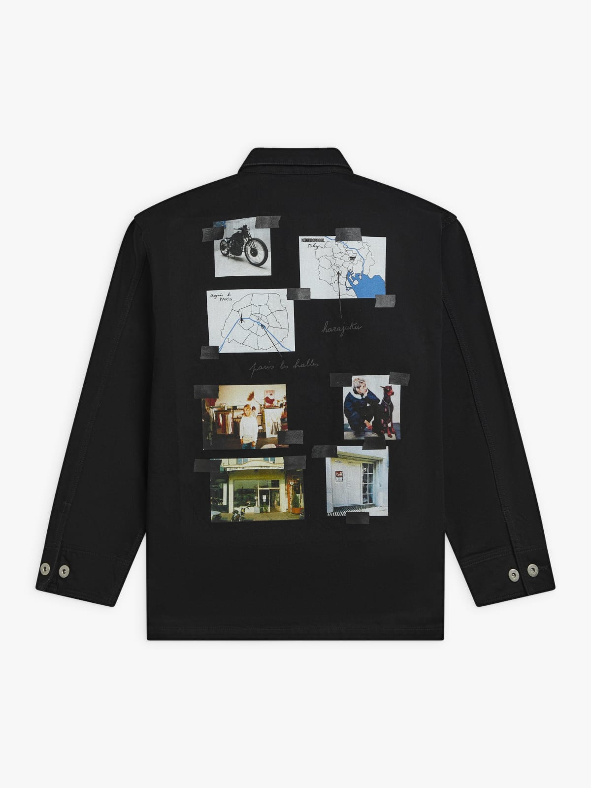 black cotton jacket agnès b. x Neighborhood