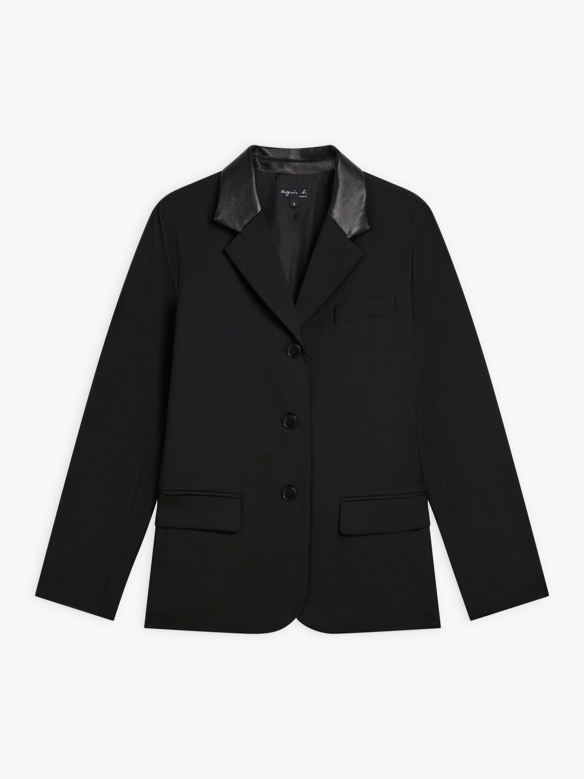 black worsted wool jacket