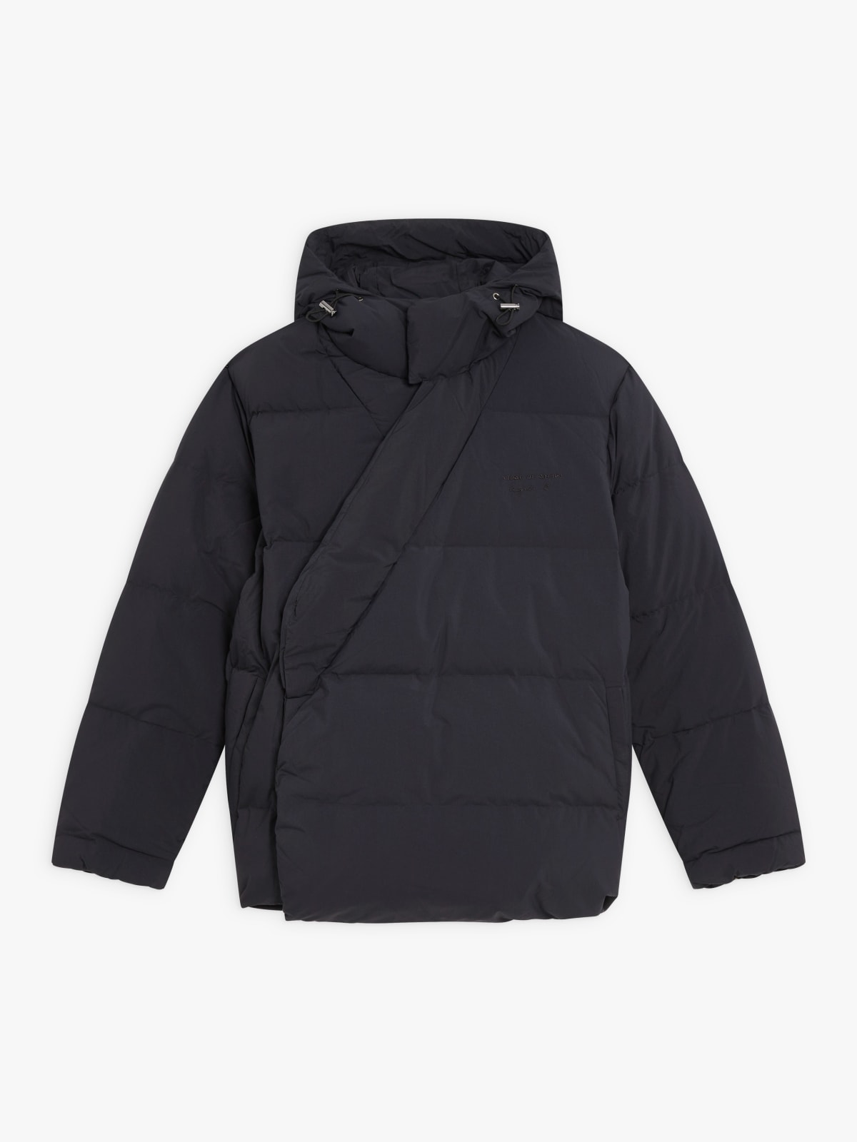 black double-breast Mila jacket agnès b. x Abode of Snow