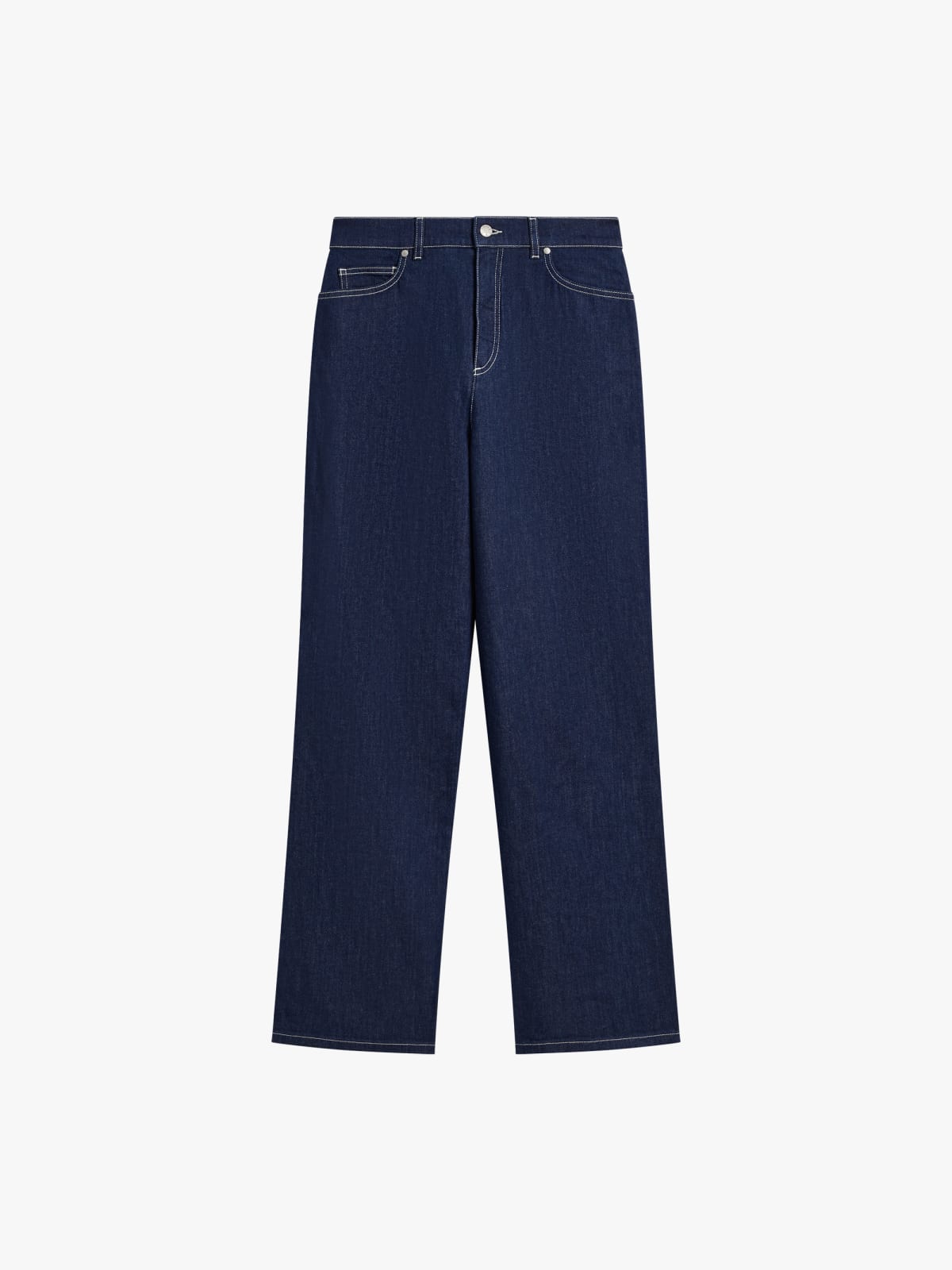 blue wide #3 trousers in denim