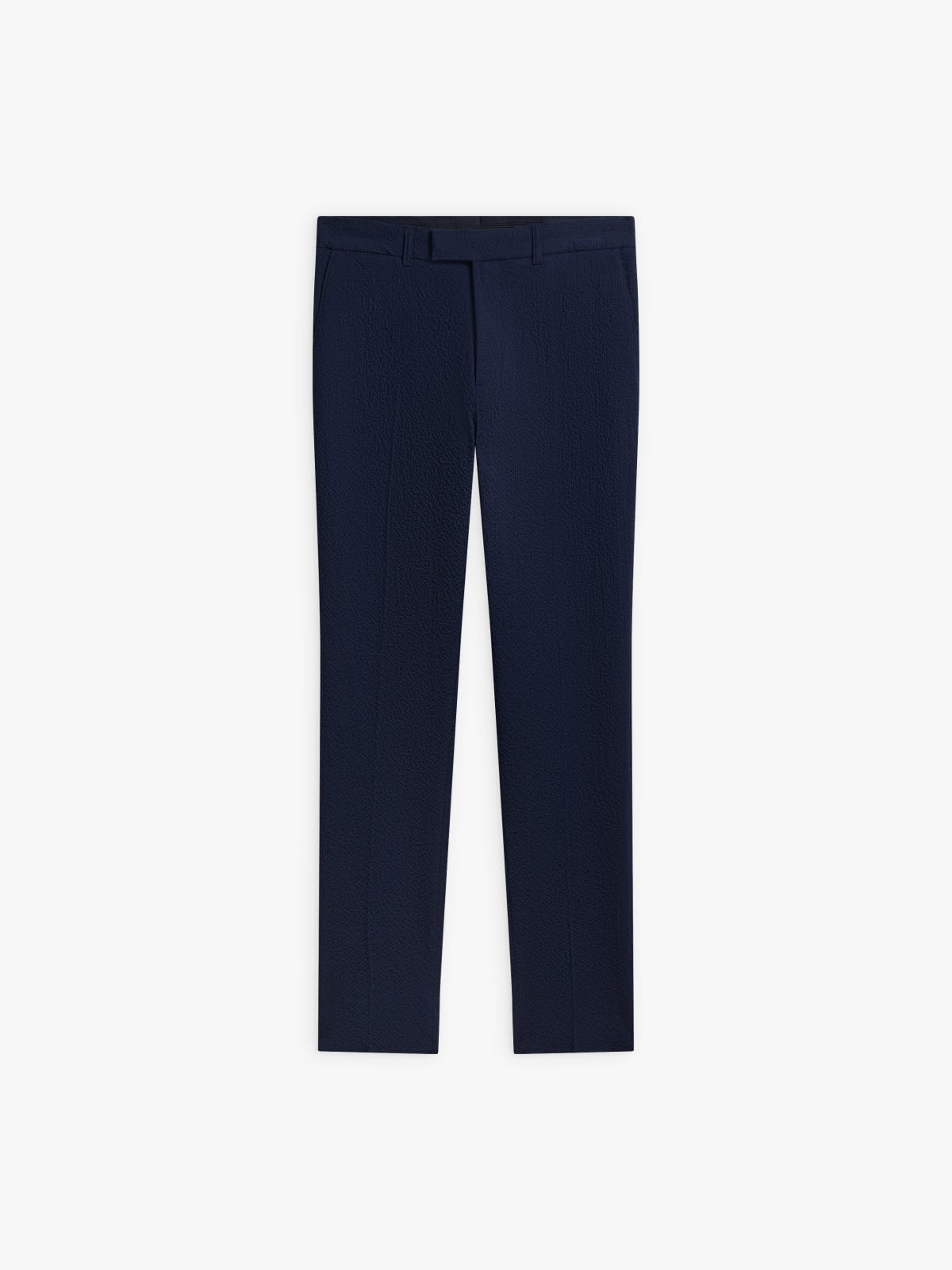 blue Lucky Slim cotton crêpe trousers
