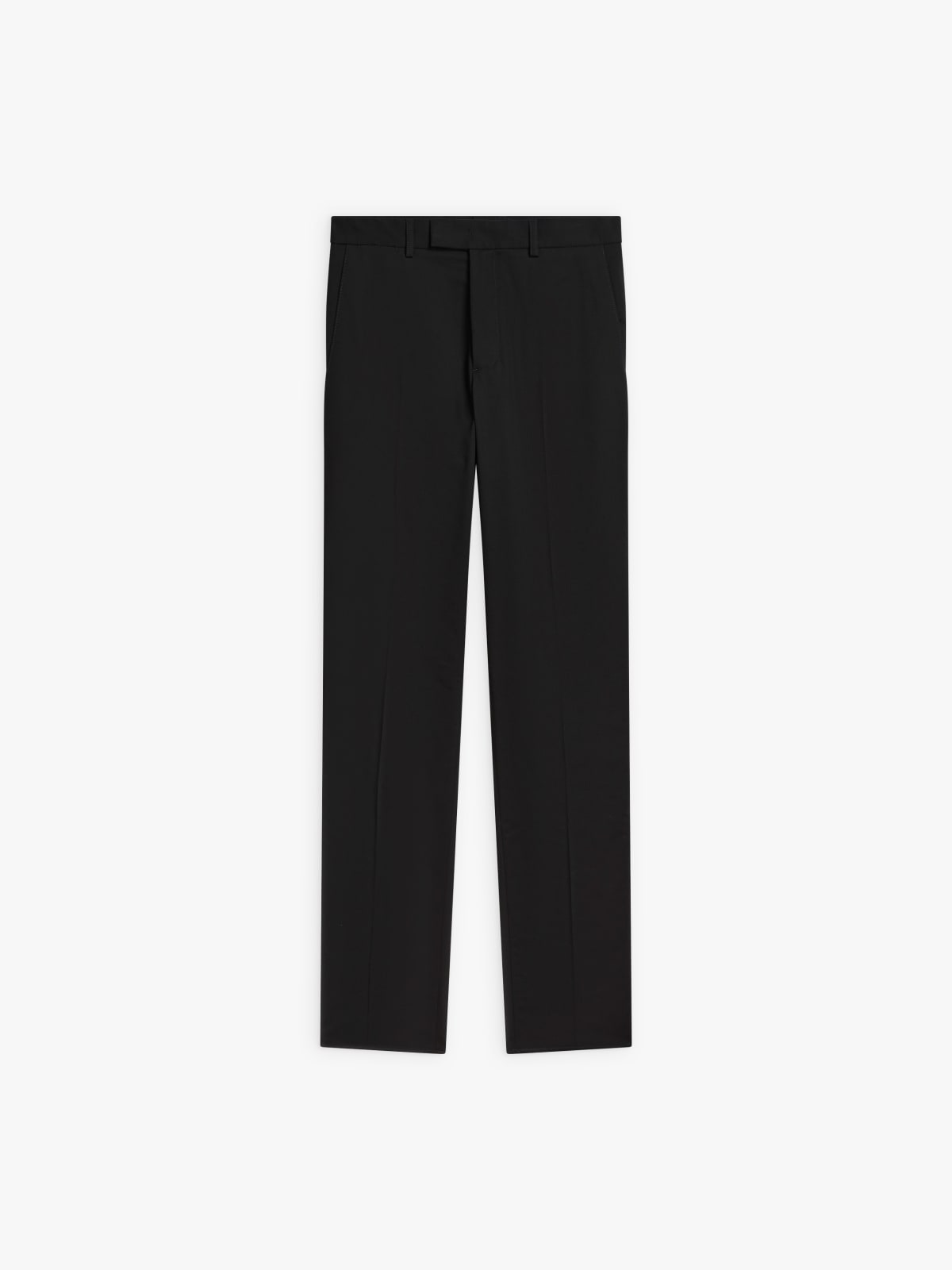 black Lucky Slim cotton trousers