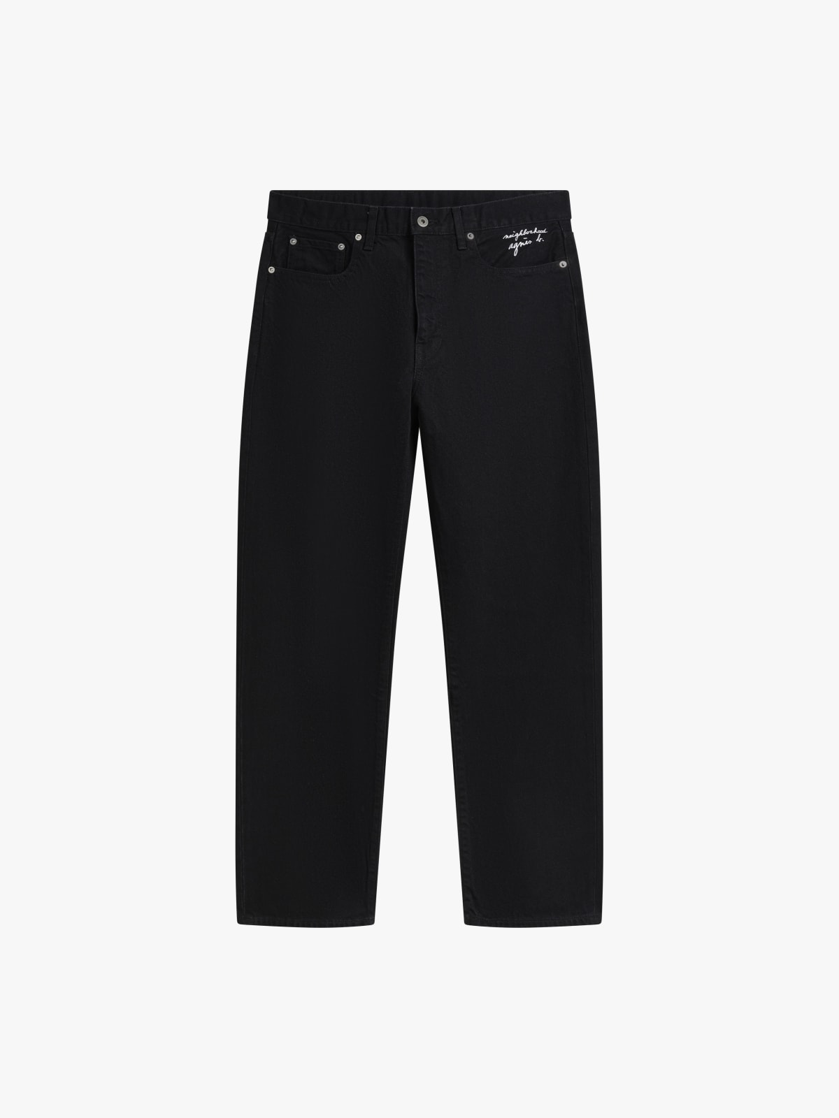 black cotton jeans agnès b. x Neighborhood