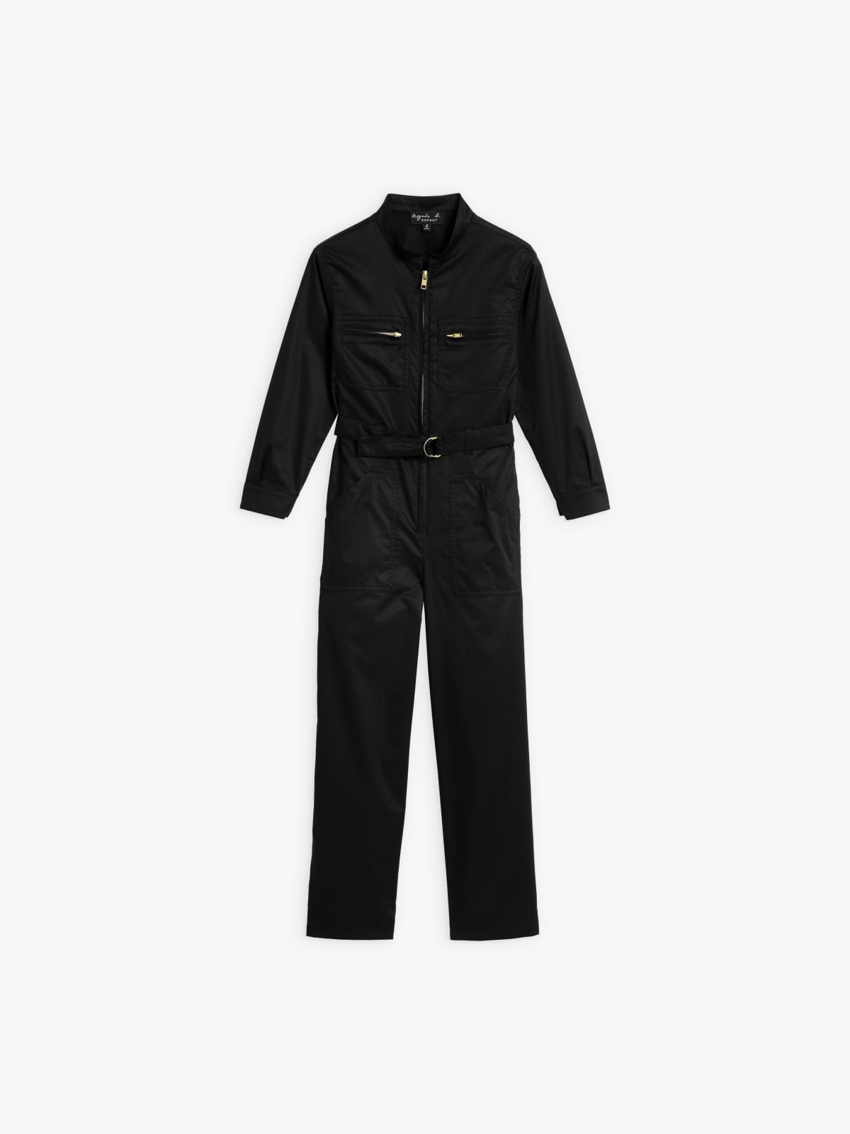 black cotton Awa jumpsuit