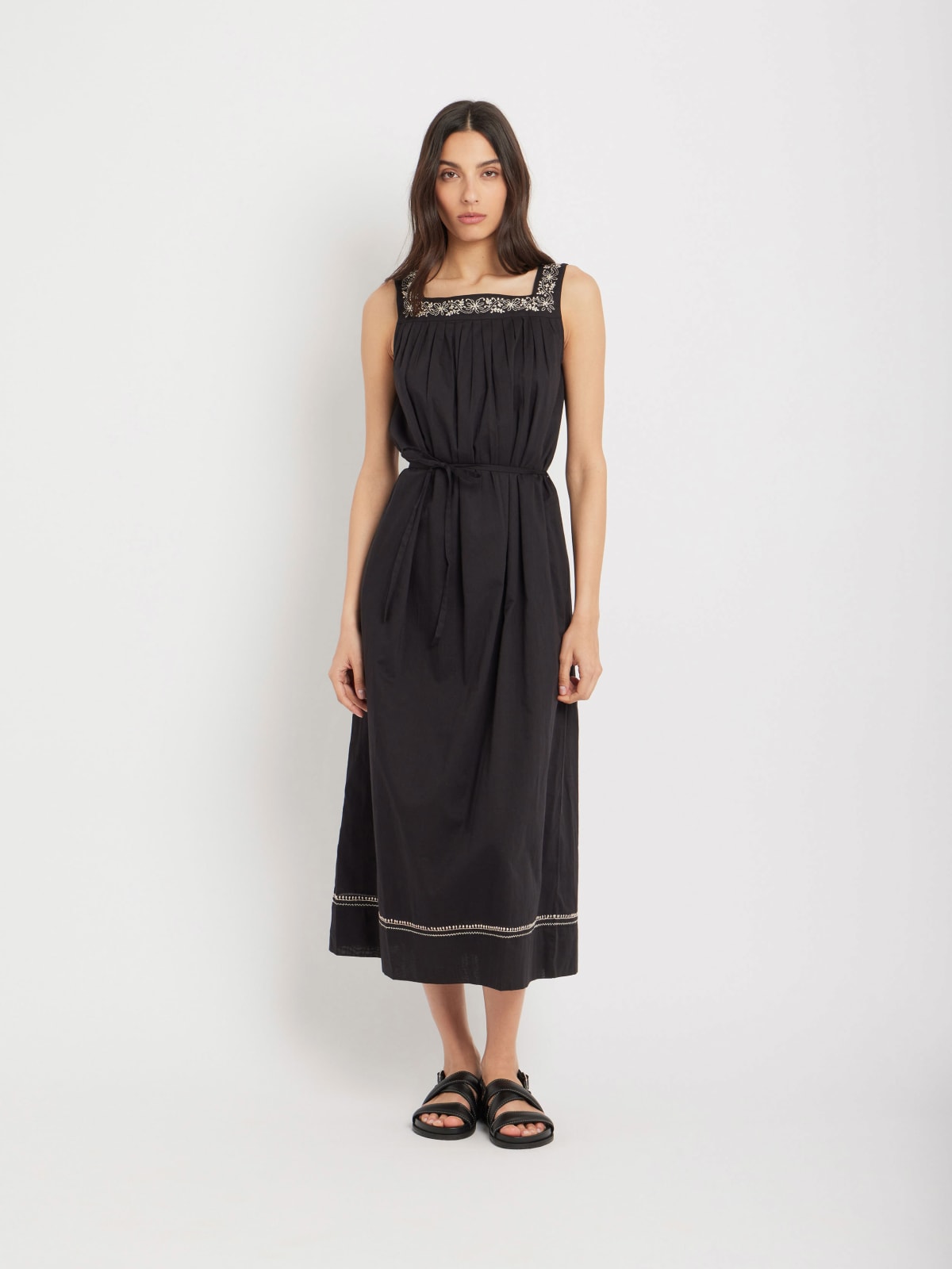 black cotton dress