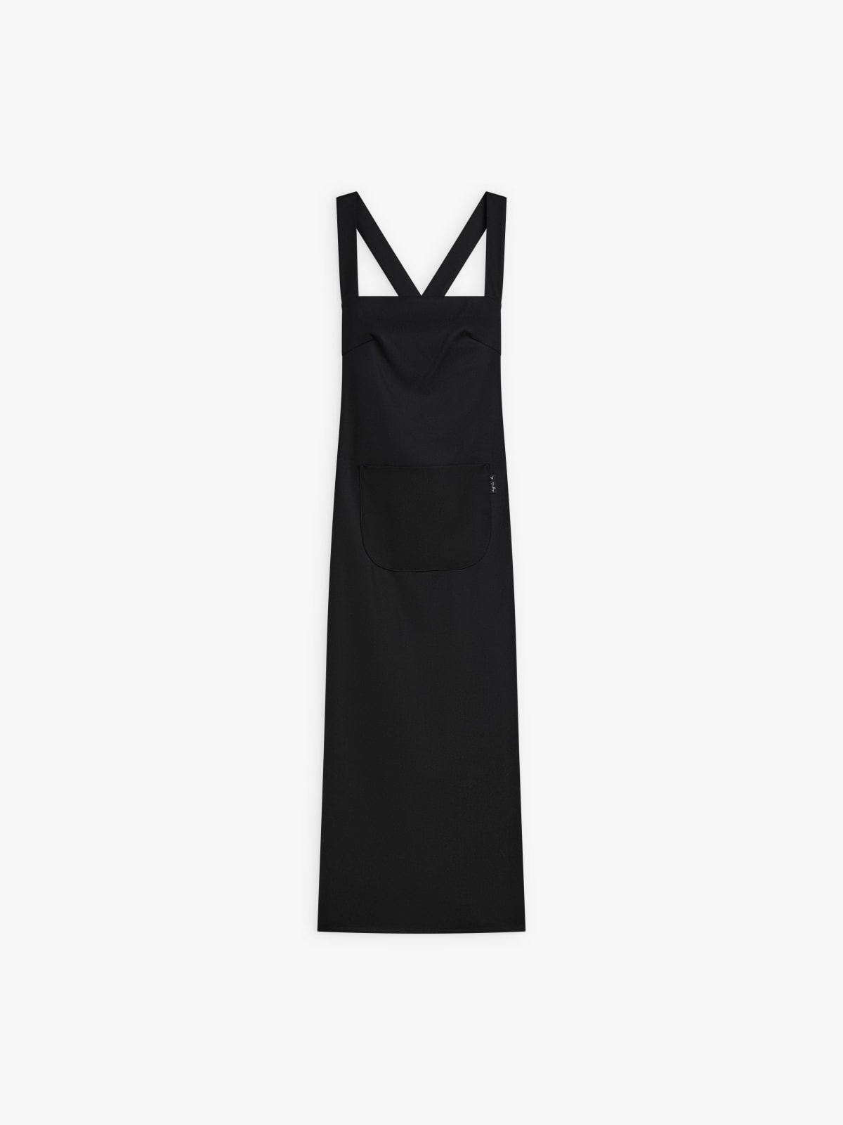 black wool gabardine Lubéron dress